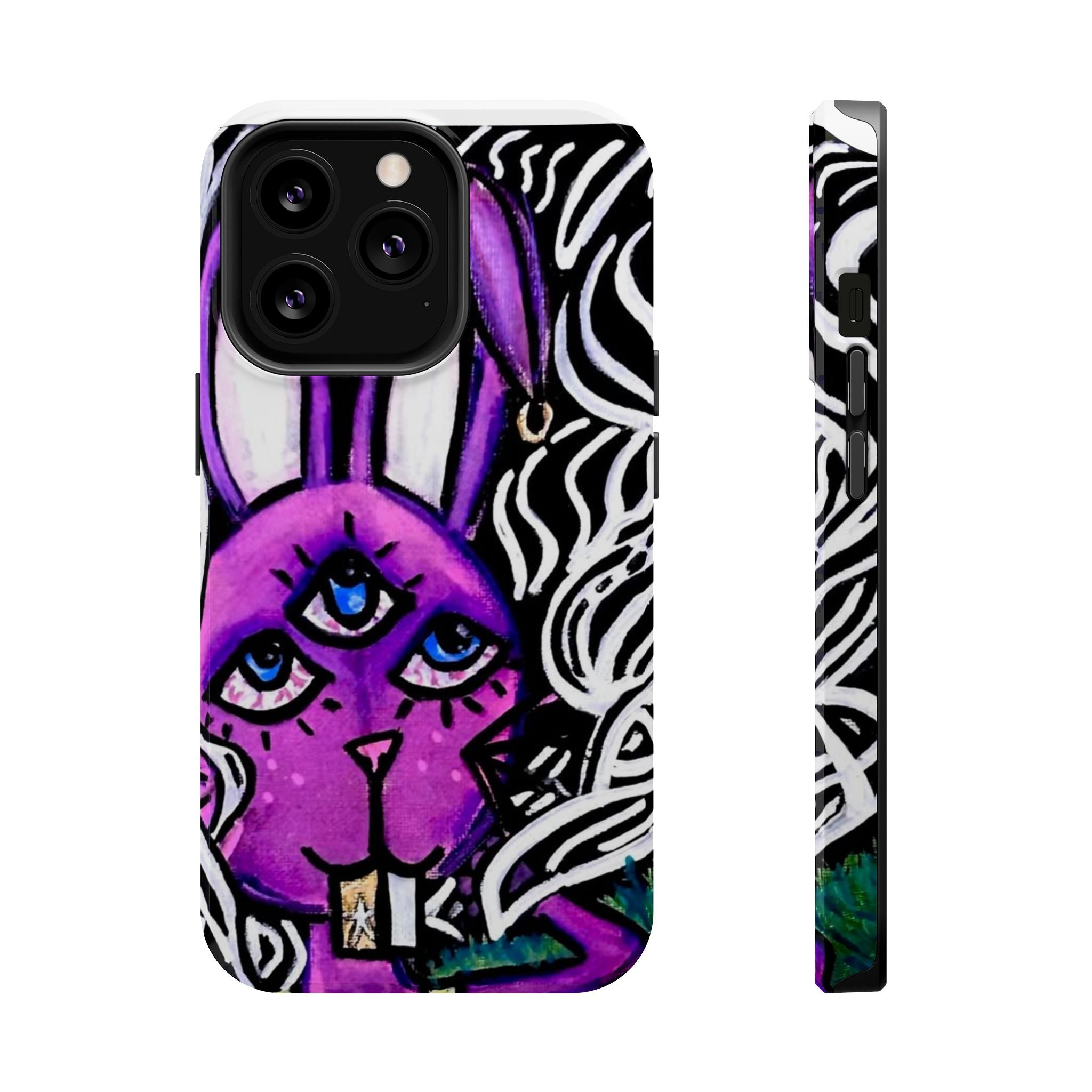"3 EYED HARE" Magnetic Impact-Resistant Cases