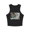 "This Is Wrong Why Does It Feel So Right" Street Art Racer Crop Tank