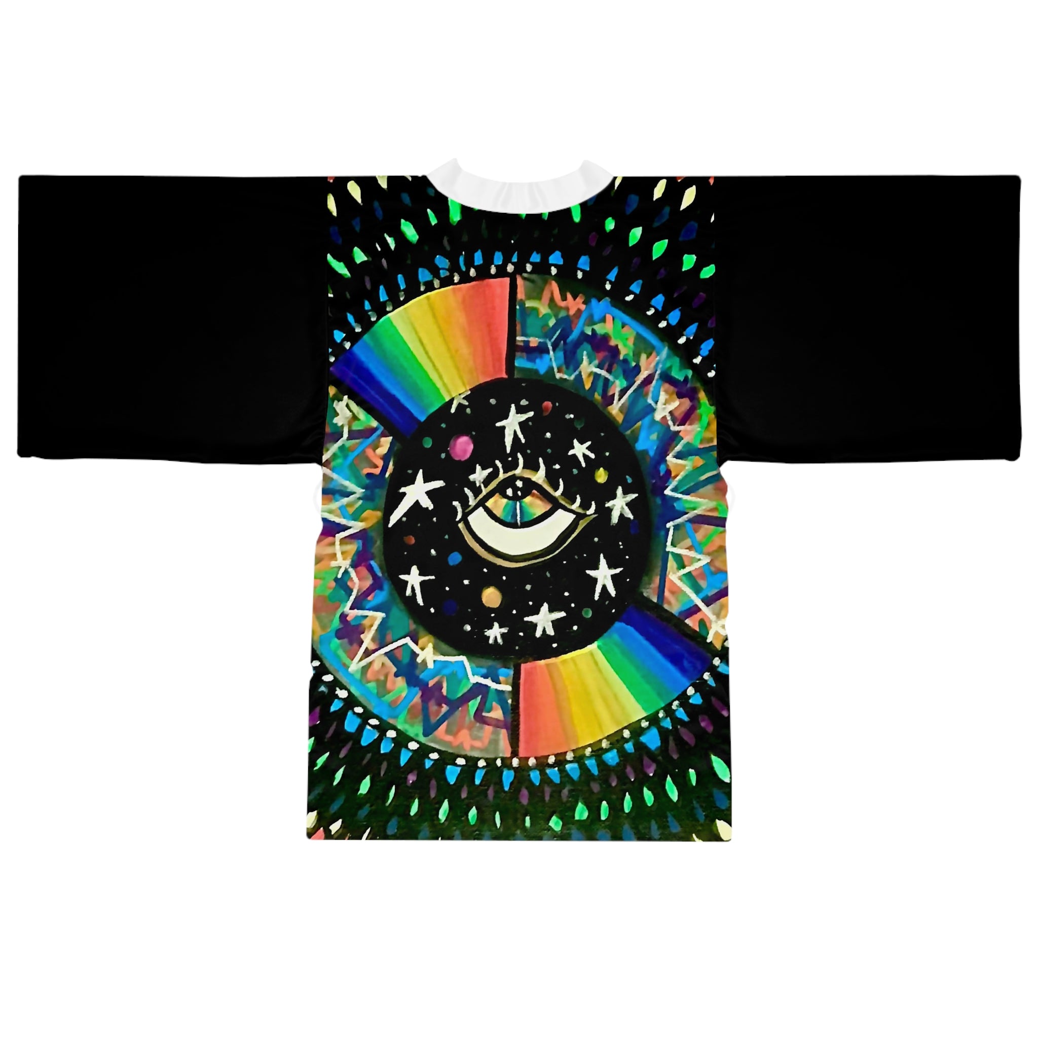 Cosmic Heartbeat Rainbow Love Kimono