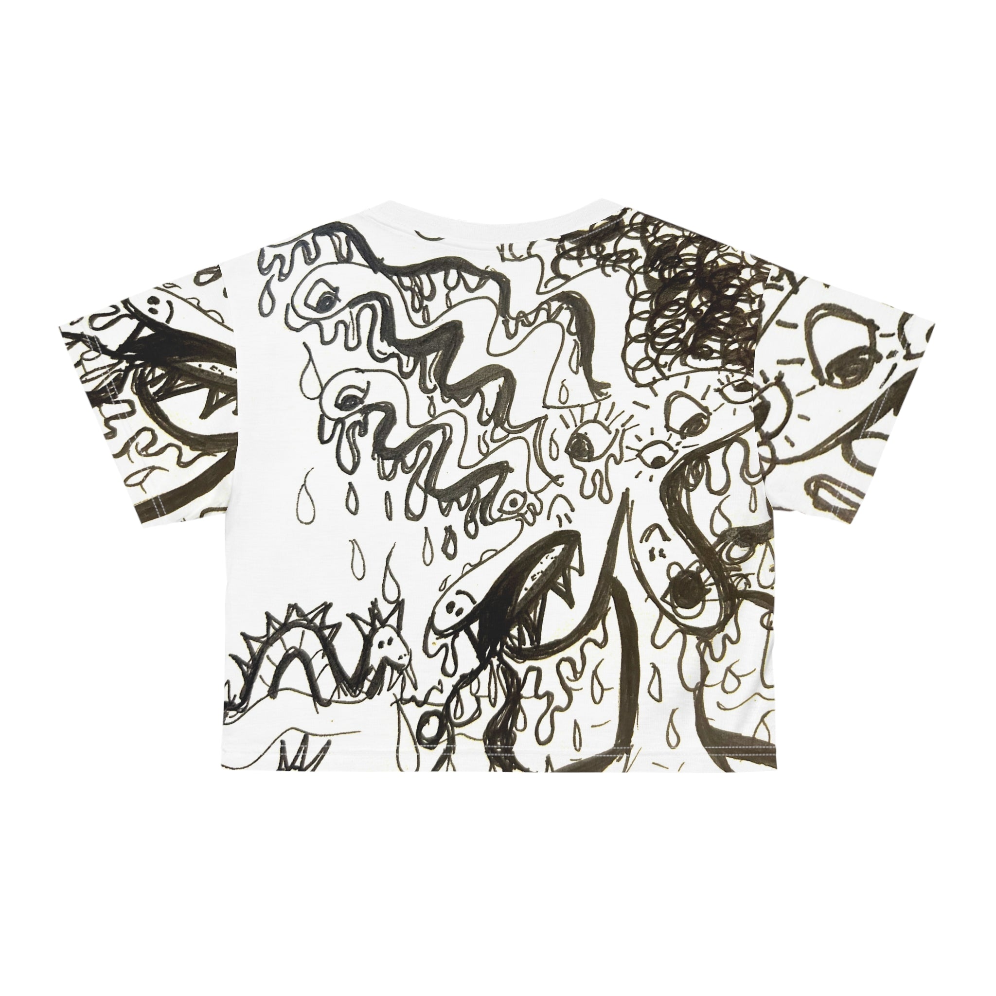 "Sea Monster Infestation" Crop Tee
