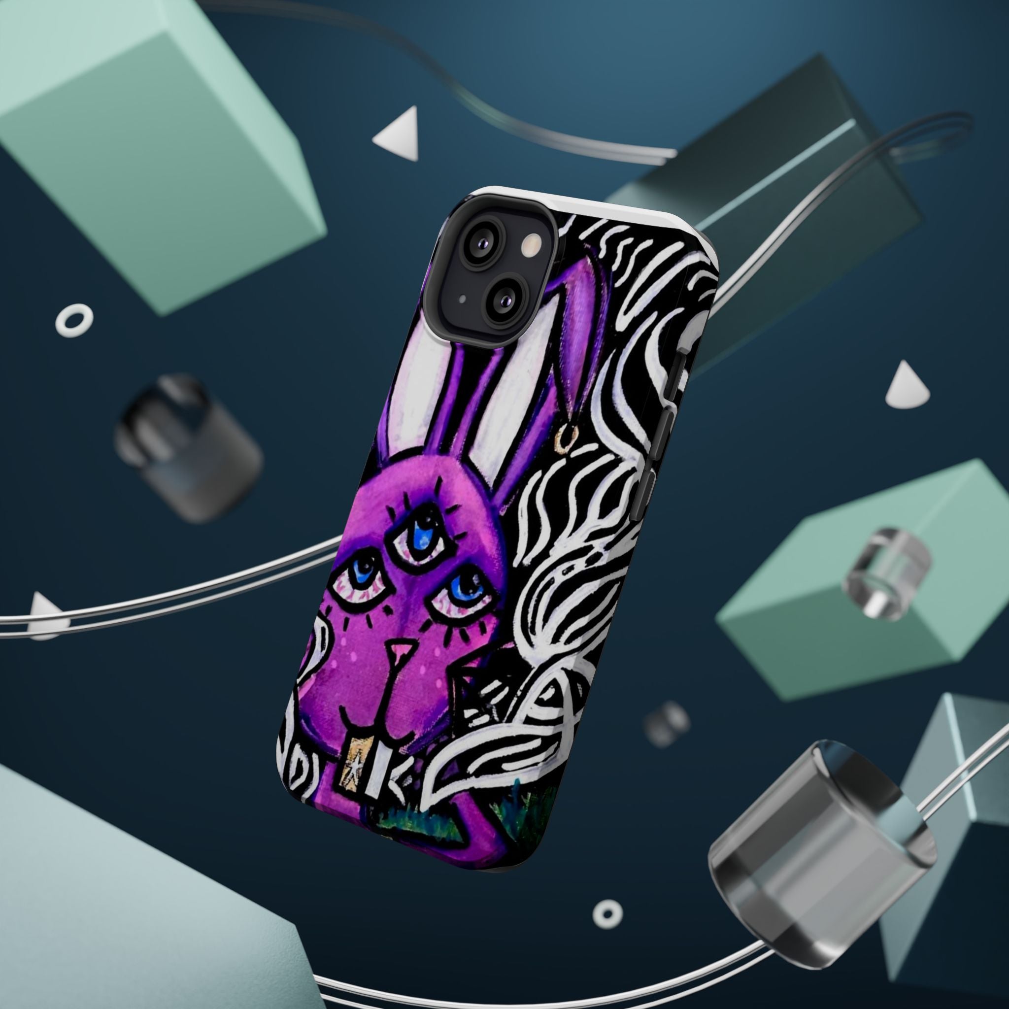 "3 EYED HARE" Magnetic Impact-Resistant Cases