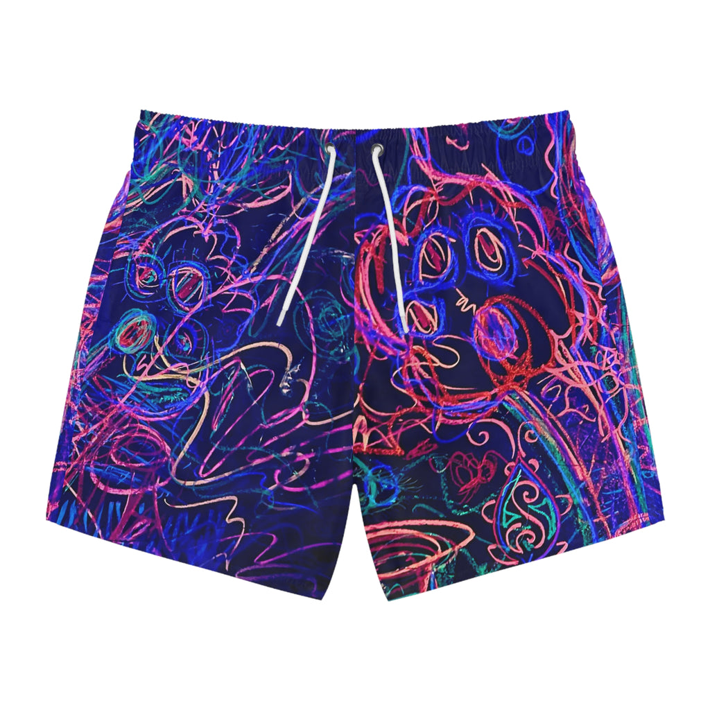 "Reptile Aliens made of Light"— Psychedelic Glow All-Over Print