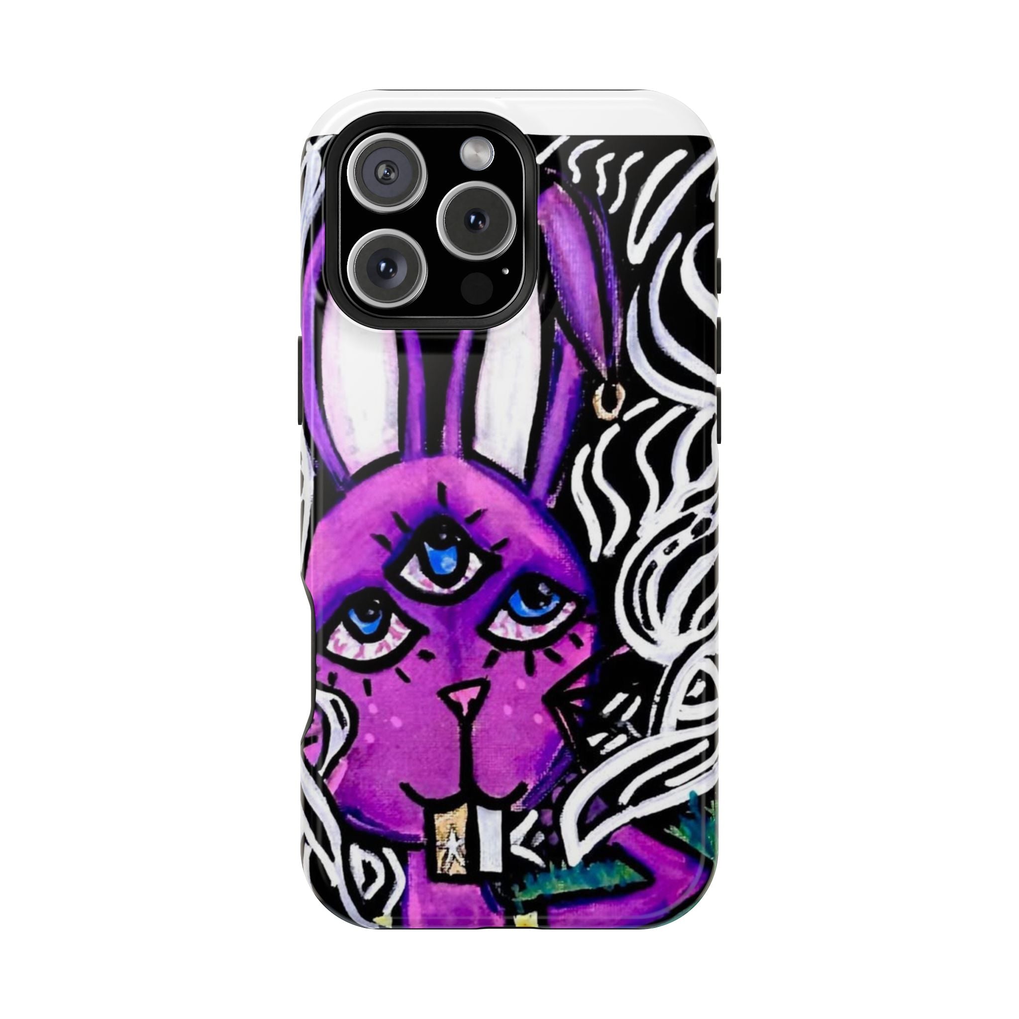 "3 EYED HARE" Magnetic Impact-Resistant Cases