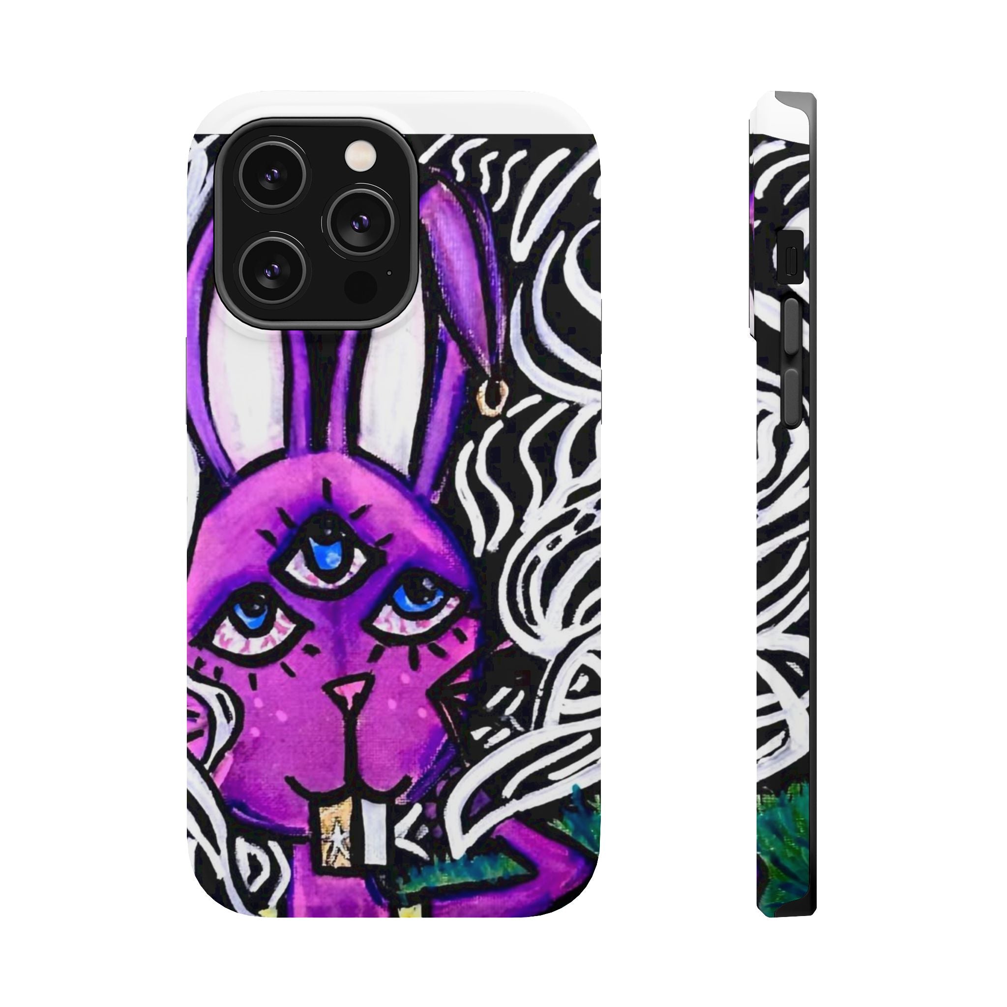 "3 EYED HARE" Magnetic Impact-Resistant Cases