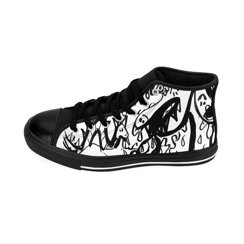 "Sea Monster Infestation" High-Top Sneakers