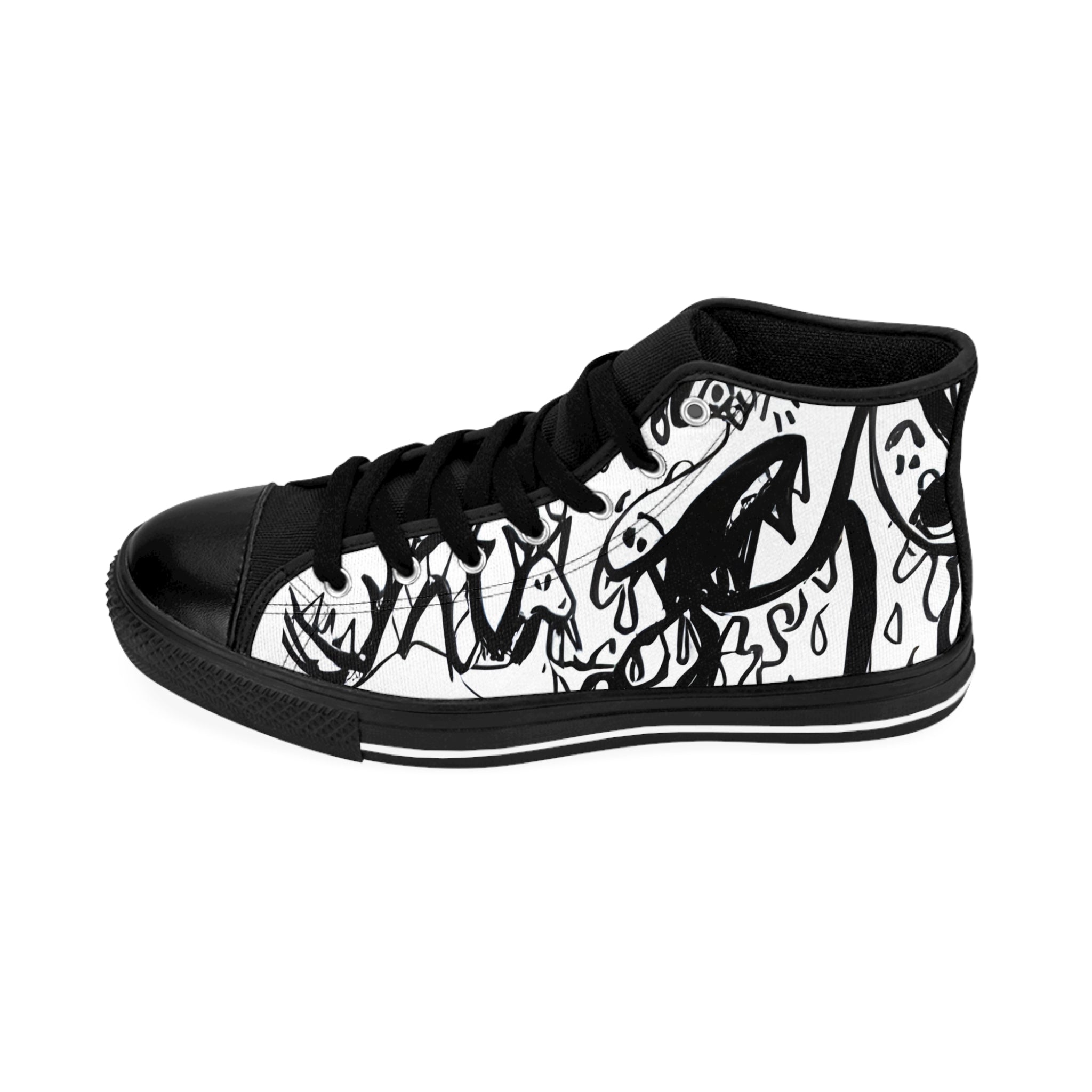 "Sea Monster Infestation" High-Top Sneakers