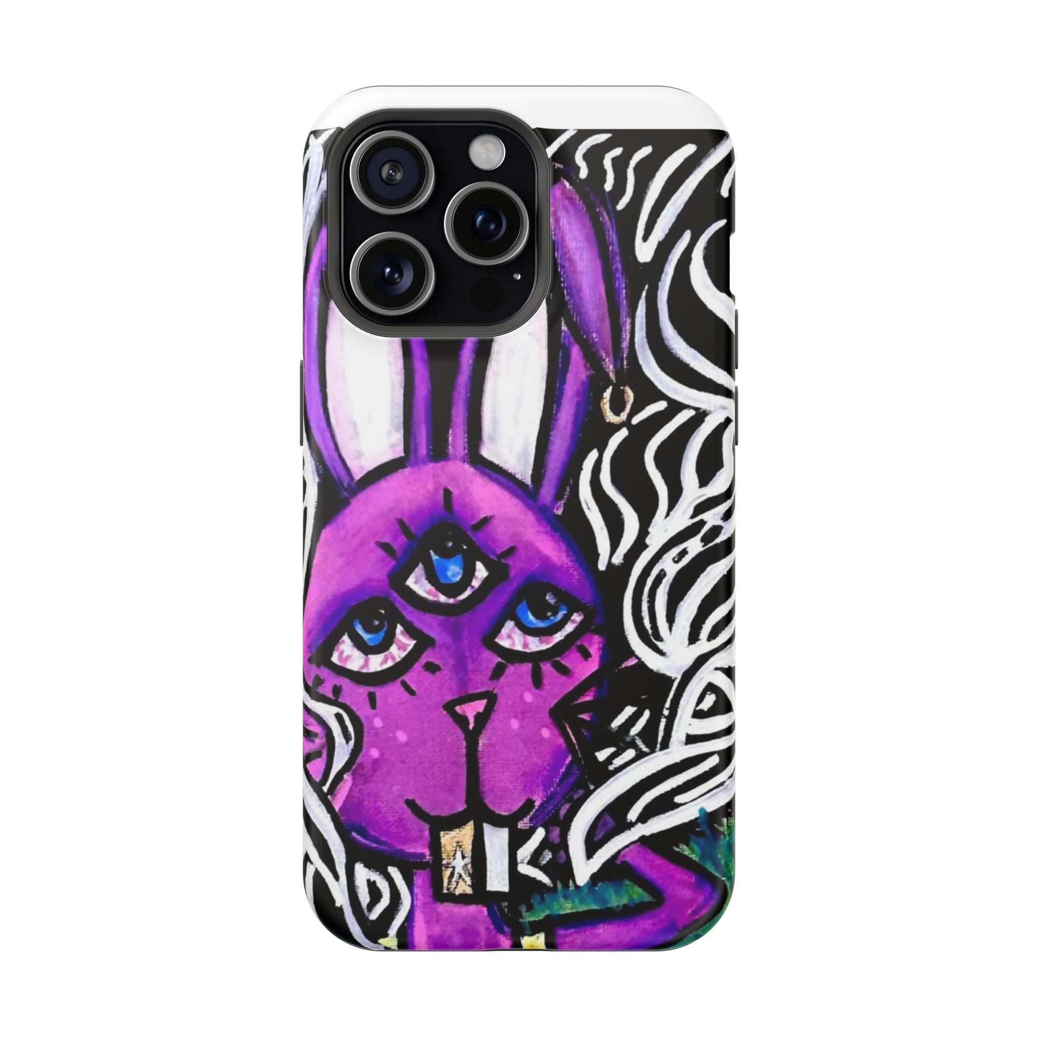 "3 EYED HARE" Magnetic Impact-Resistant Cases