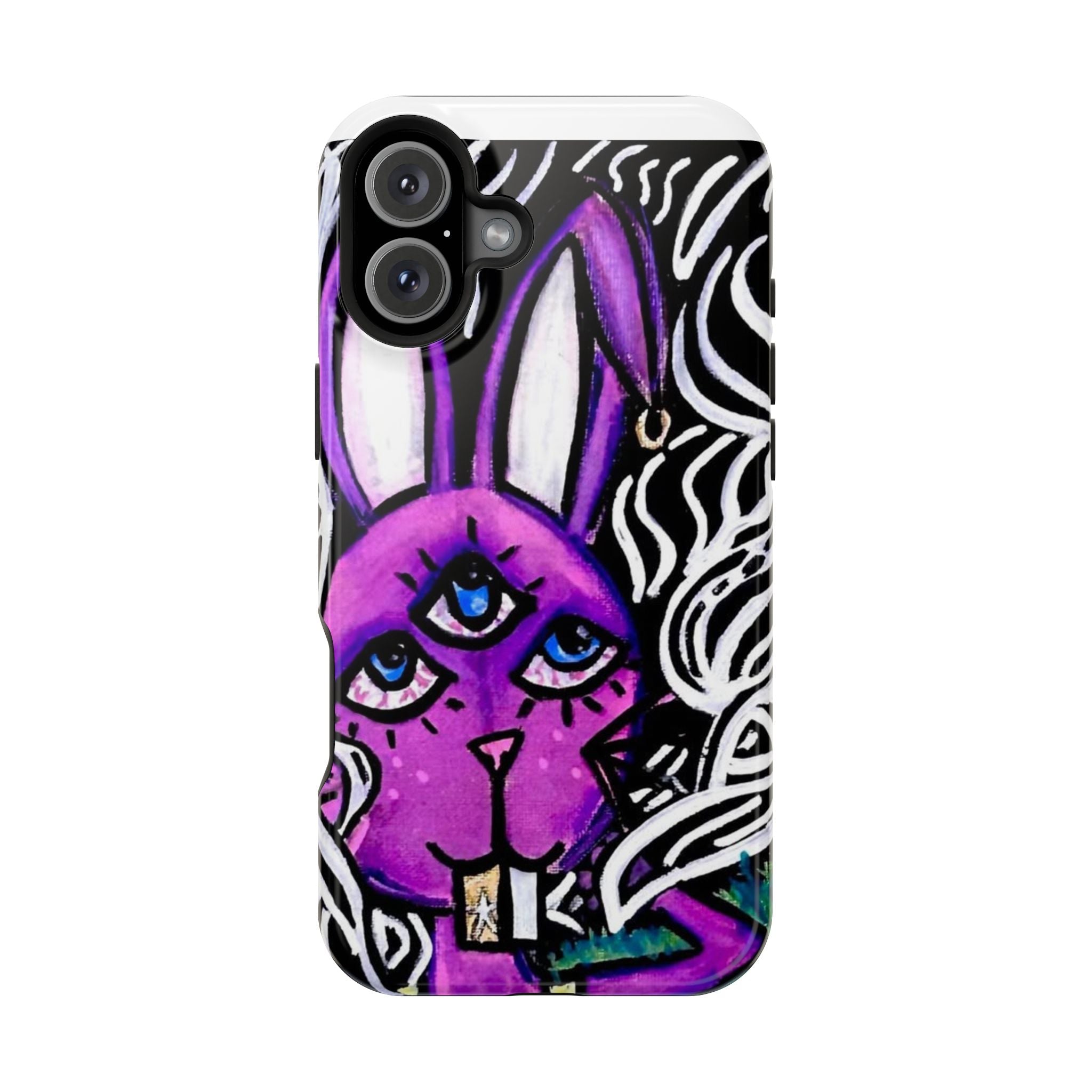 "3 EYED HARE" Magnetic Impact-Resistant Cases
