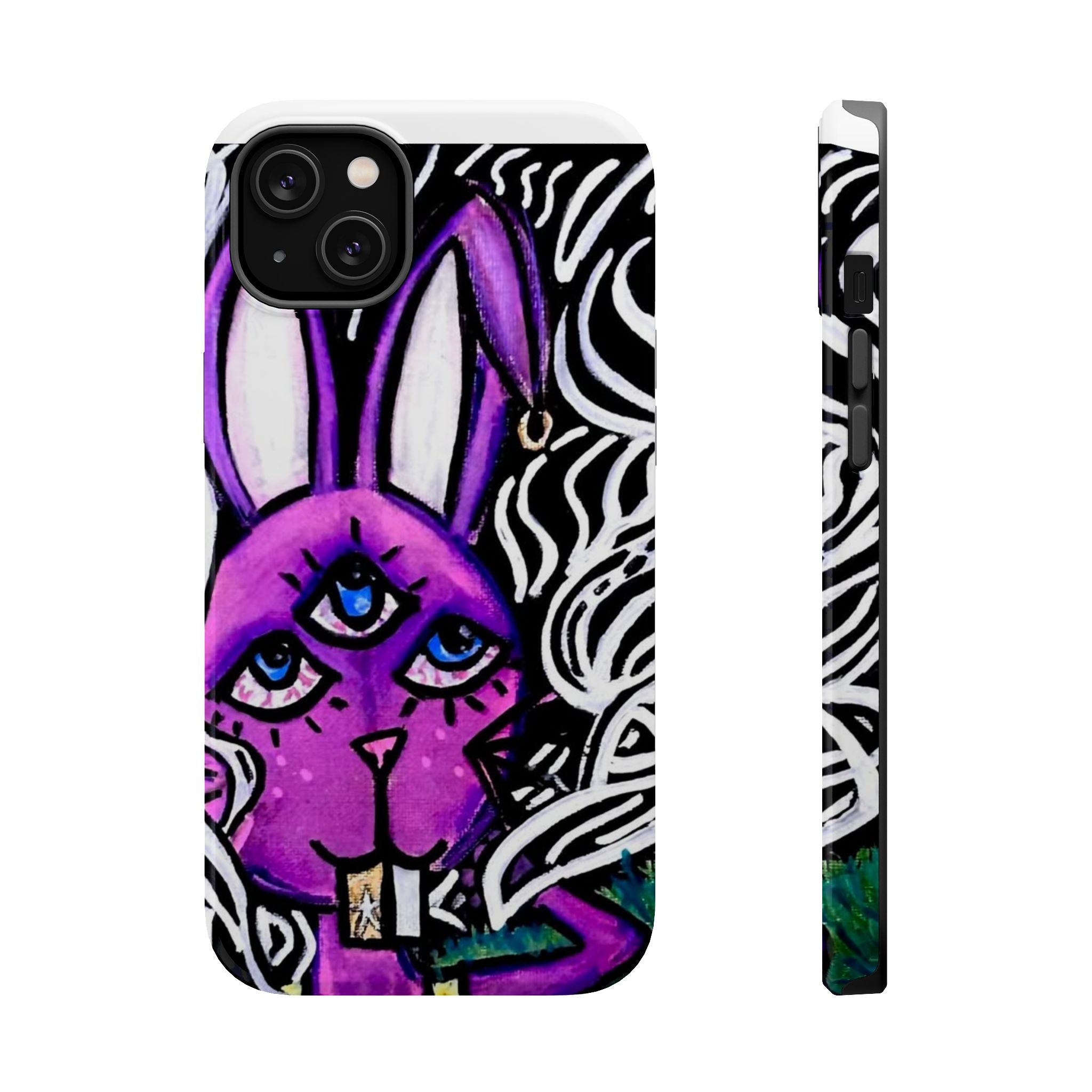 "3 EYED HARE" Magnetic Impact-Resistant Cases