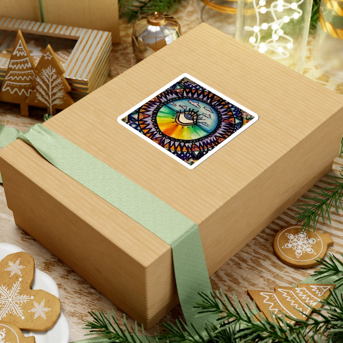 Spectrum of the Soul— Rainbow Mandala Decal