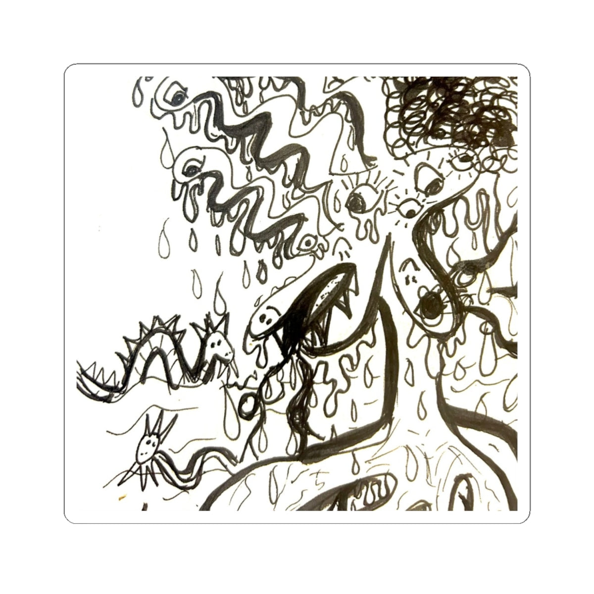 Sea Monster Infestation Stickers