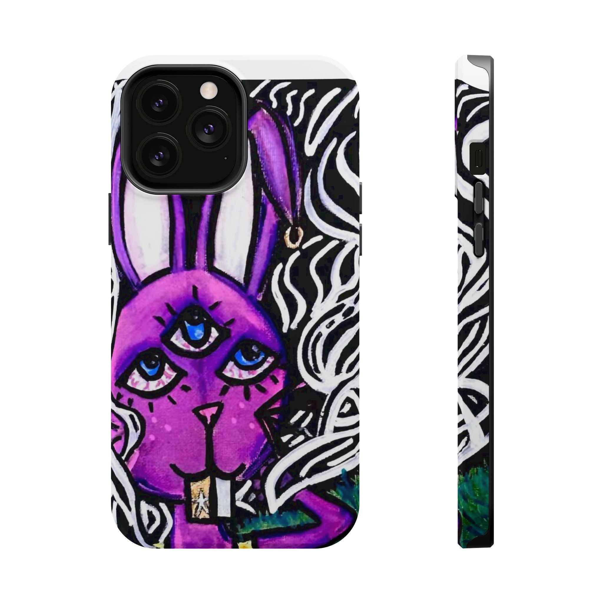 "3 EYED HARE" Magnetic Impact-Resistant Cases