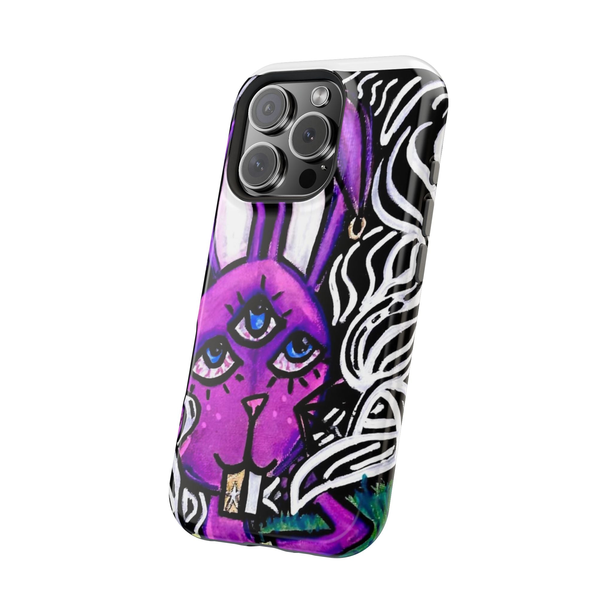 "3 EYED HARE" Magnetic Impact-Resistant Cases