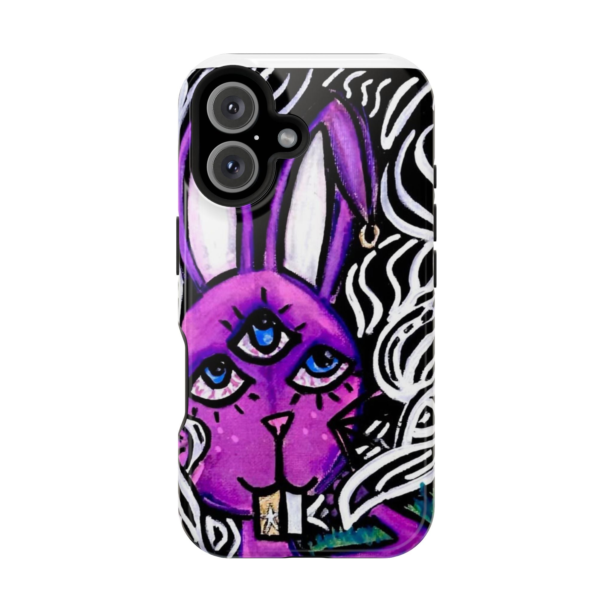 "3 EYED HARE" Magnetic Impact-Resistant Cases