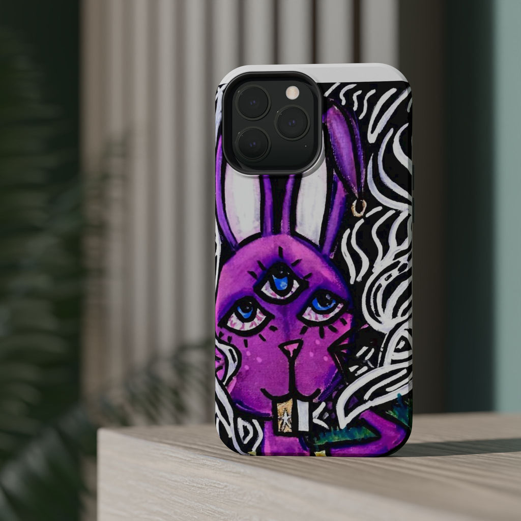 "3 EYED HARE" Magnetic Impact-Resistant Cases