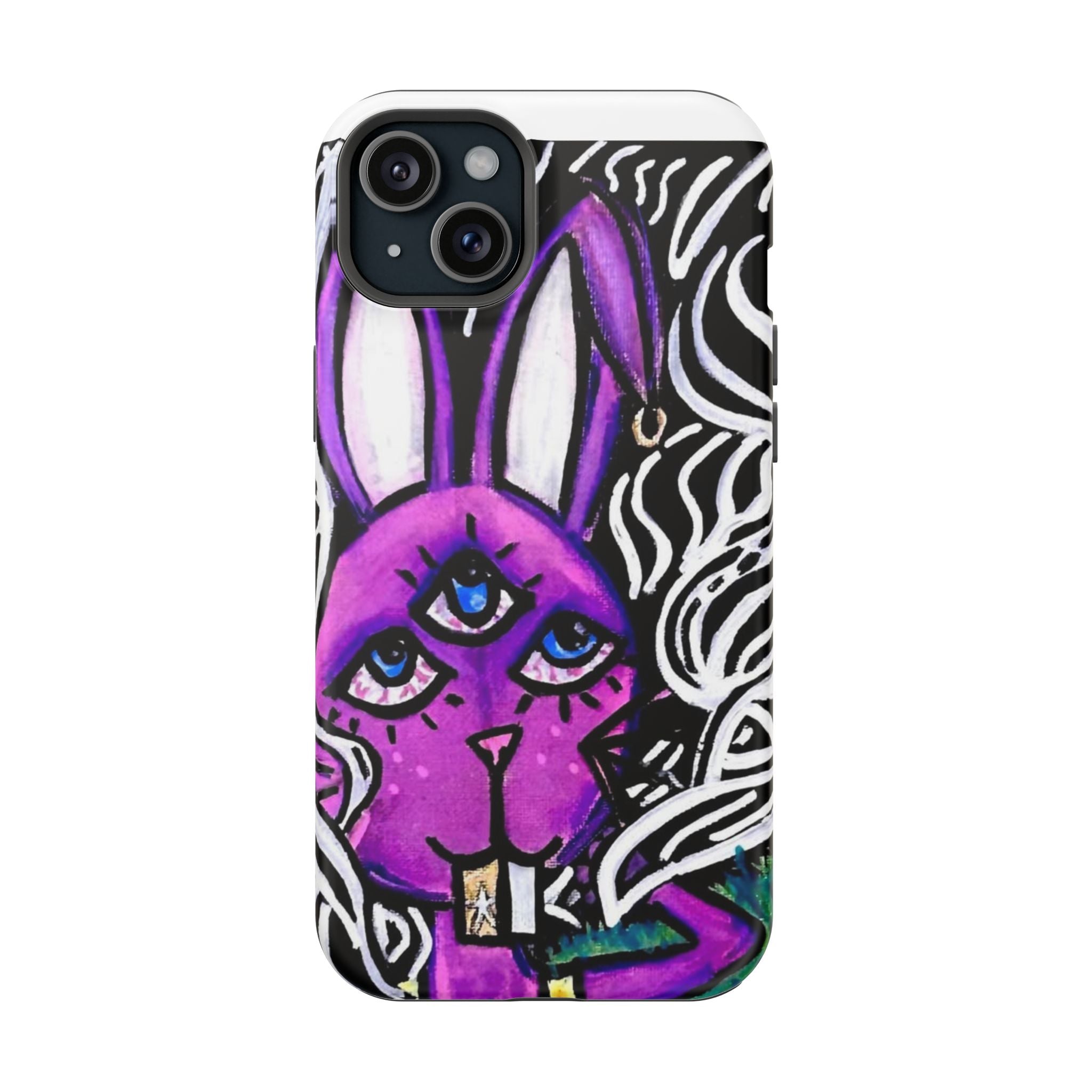 "3 EYED HARE" Magnetic Impact-Resistant Cases