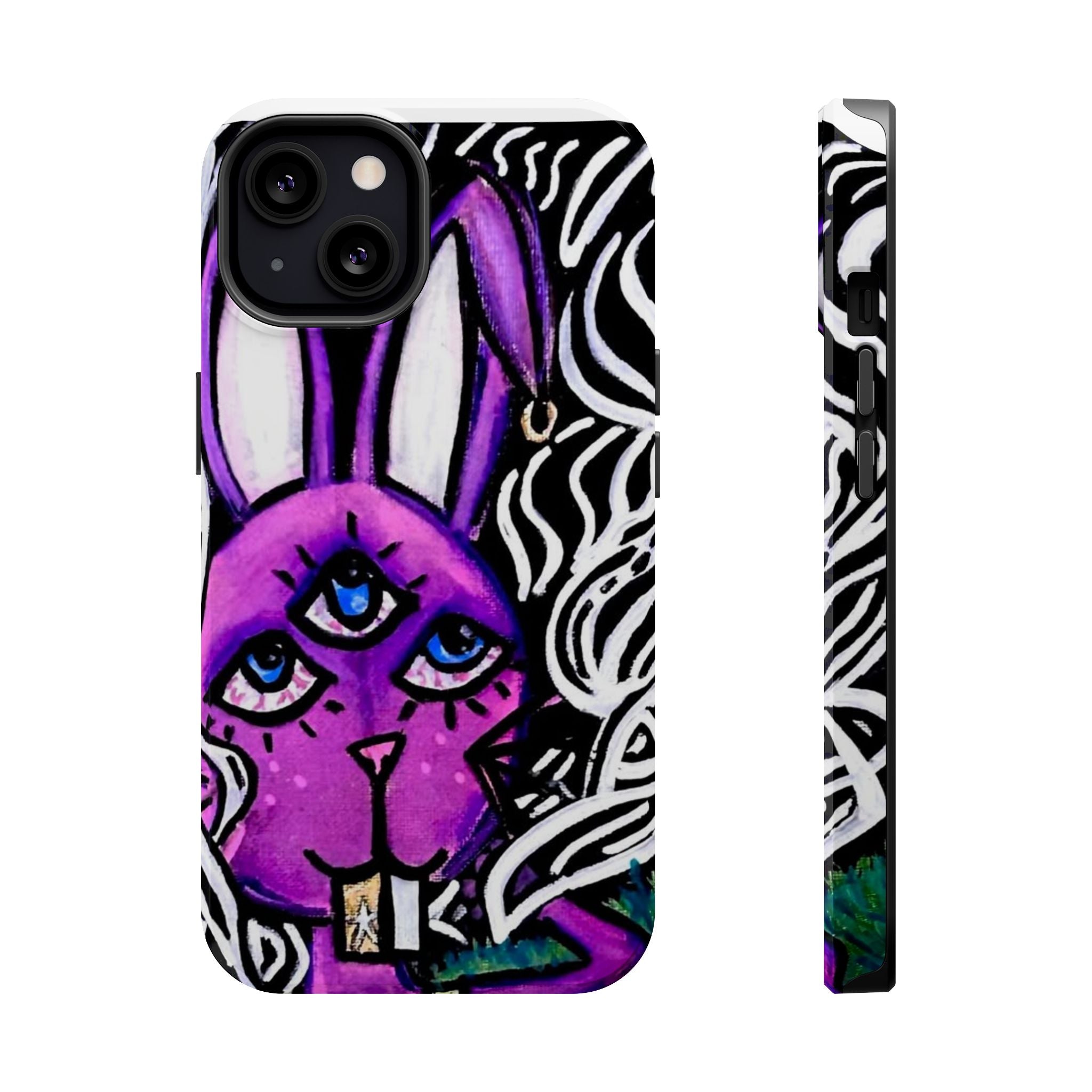 "3 EYED HARE" Magnetic Impact-Resistant Cases