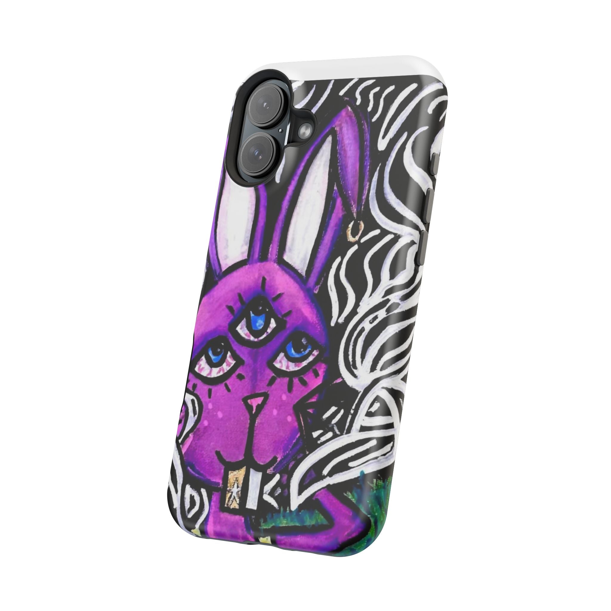 "3 EYED HARE" Magnetic Impact-Resistant Cases