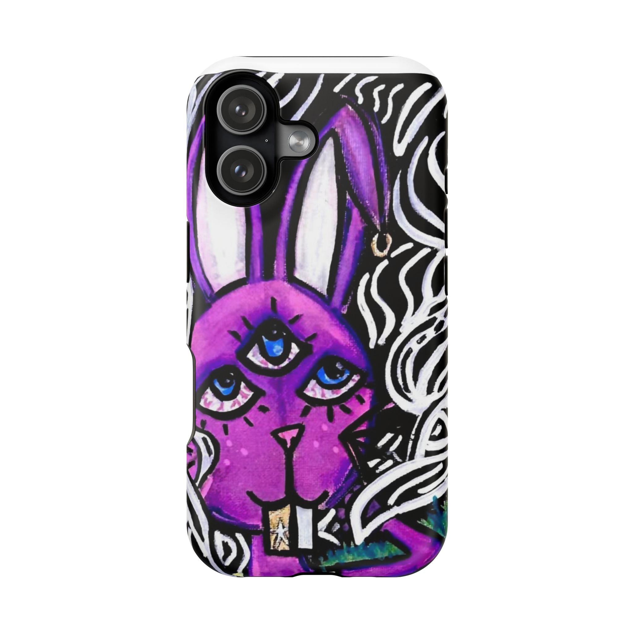 "3 EYED HARE" Magnetic Impact-Resistant Cases