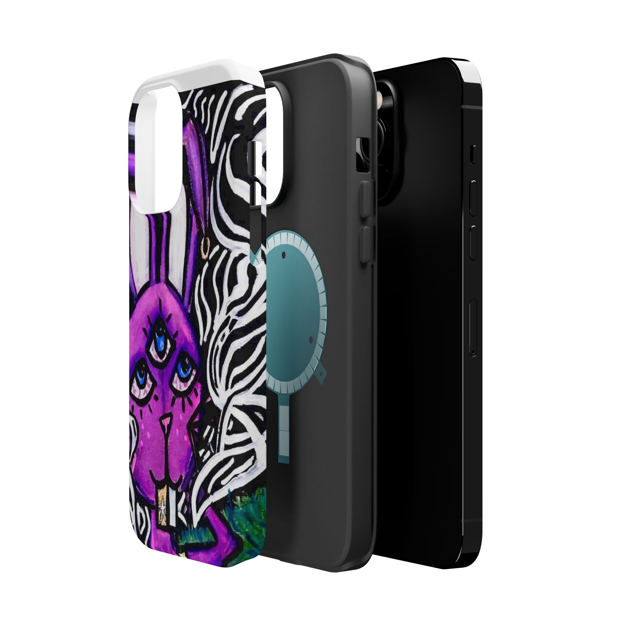 "3 EYED HARE" Magnetic Impact-Resistant Cases
