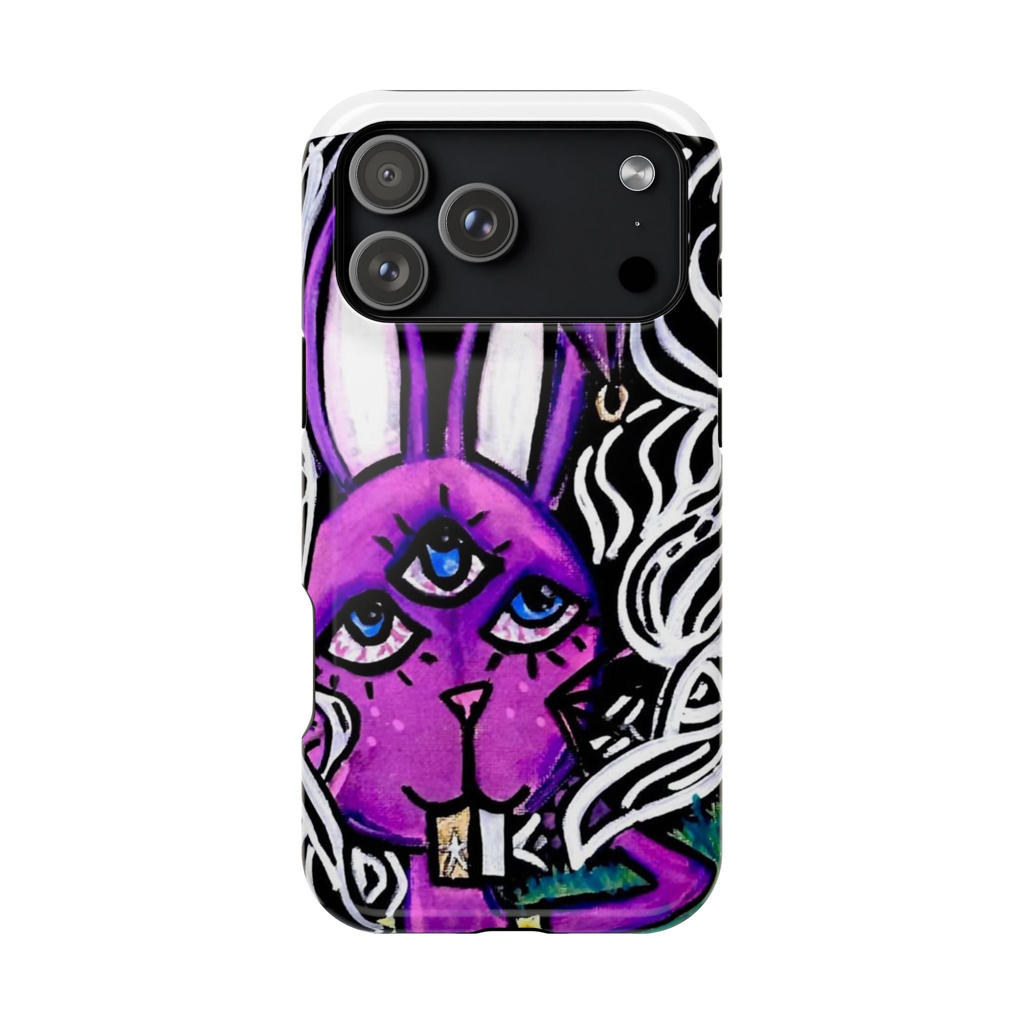"3 EYED HARE" Magnetic Impact-Resistant Cases
