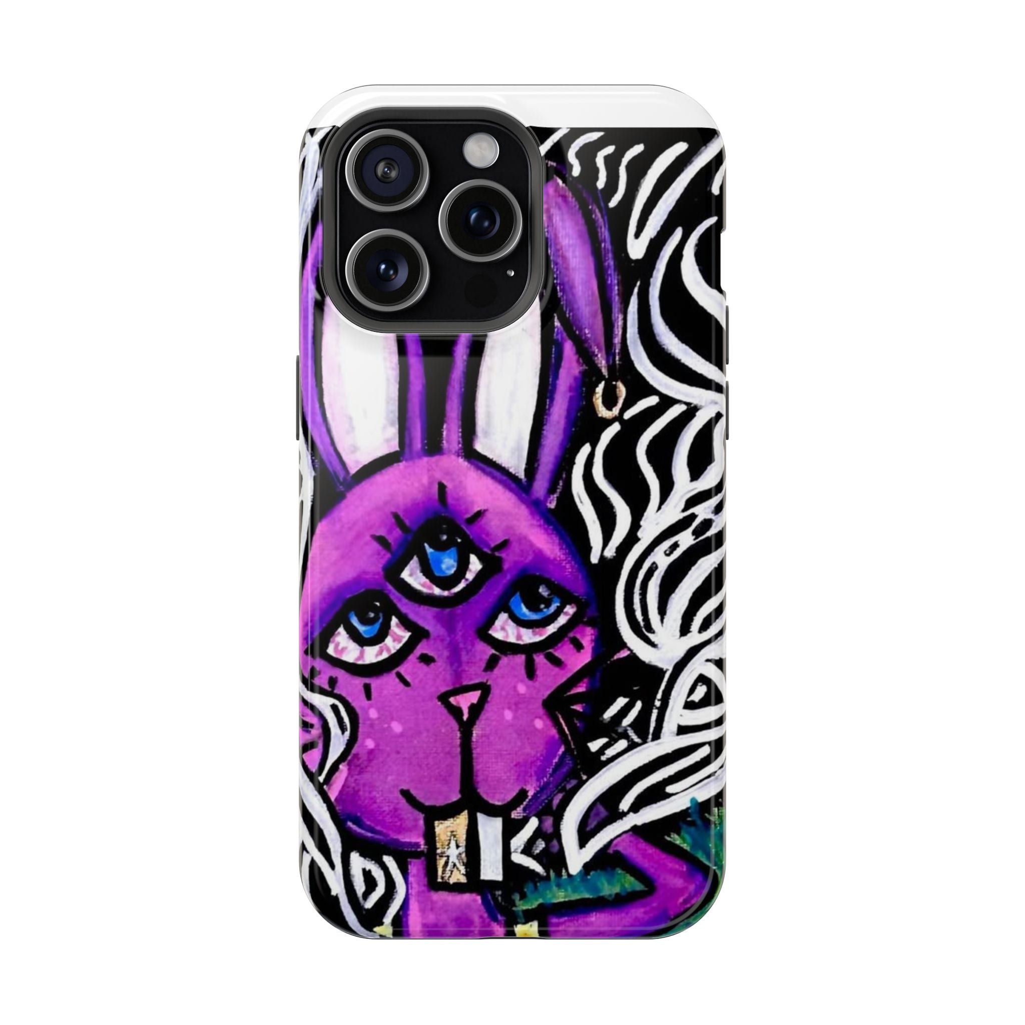 "3 EYED HARE" Magnetic Impact-Resistant Cases