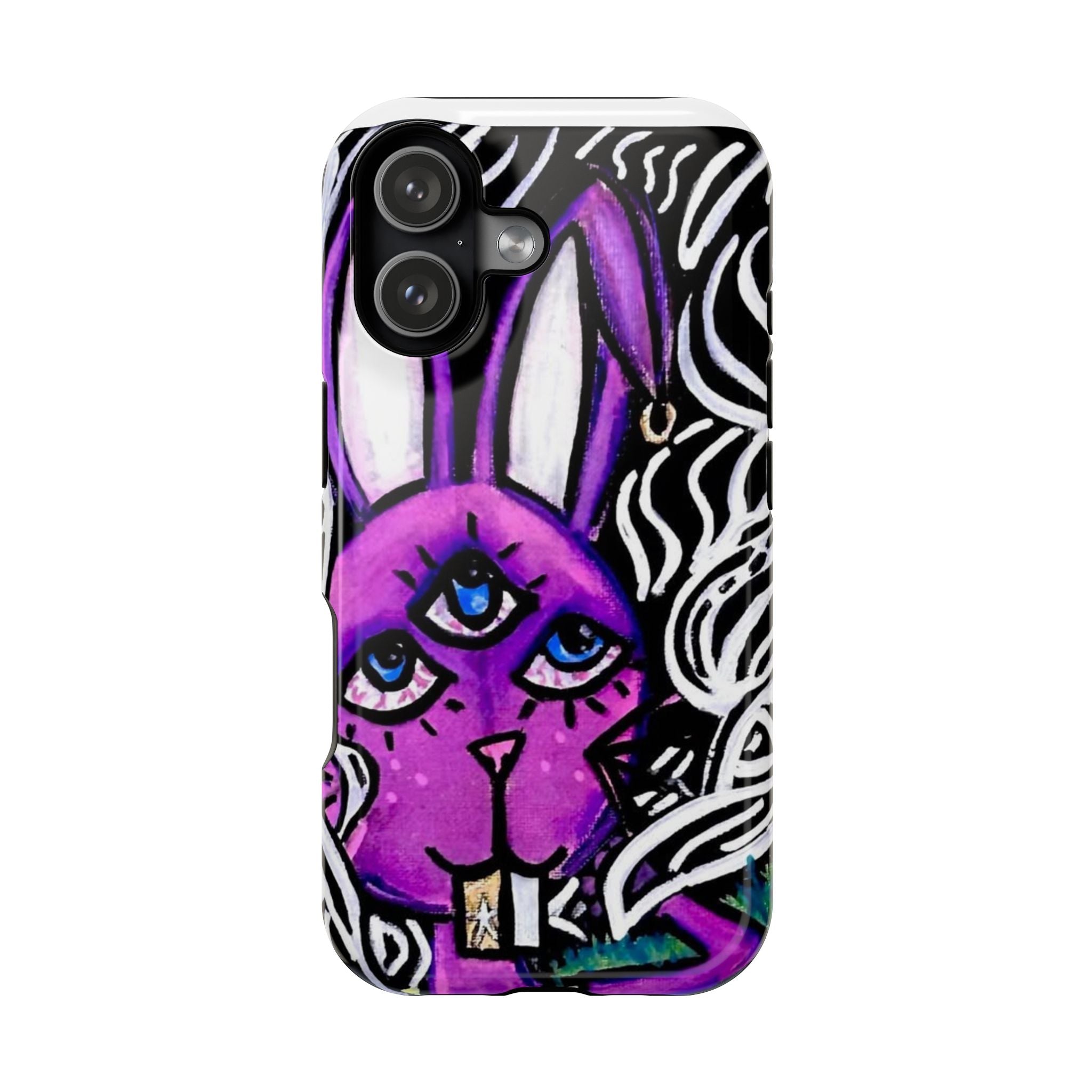 "3 EYED HARE" Magnetic Impact-Resistant Cases