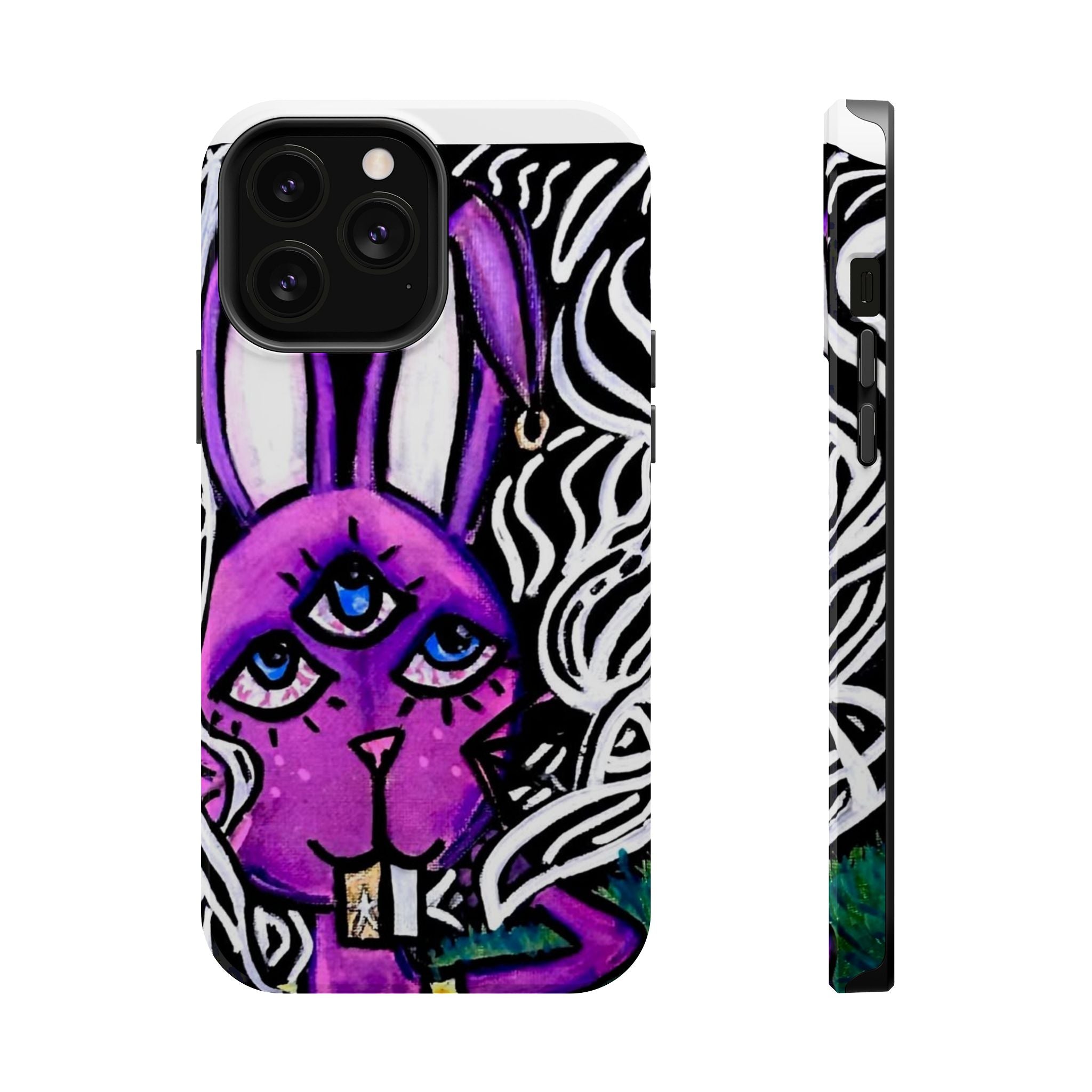 "3 EYED HARE" Magnetic Impact-Resistant Cases