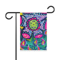 "April Showers" Garden Flag – Colorful Floral House Banner
