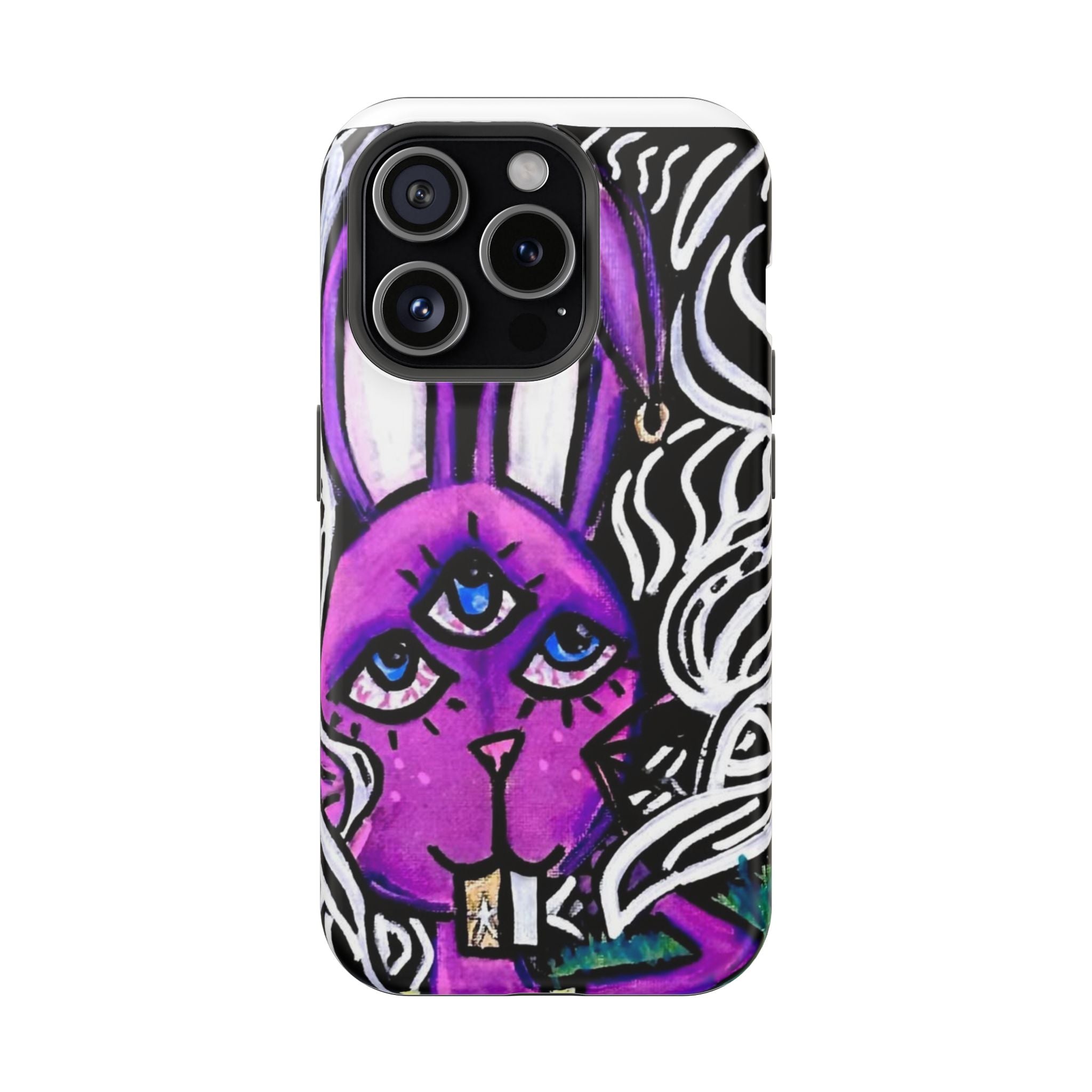 "3 EYED HARE" Magnetic Impact-Resistant Cases