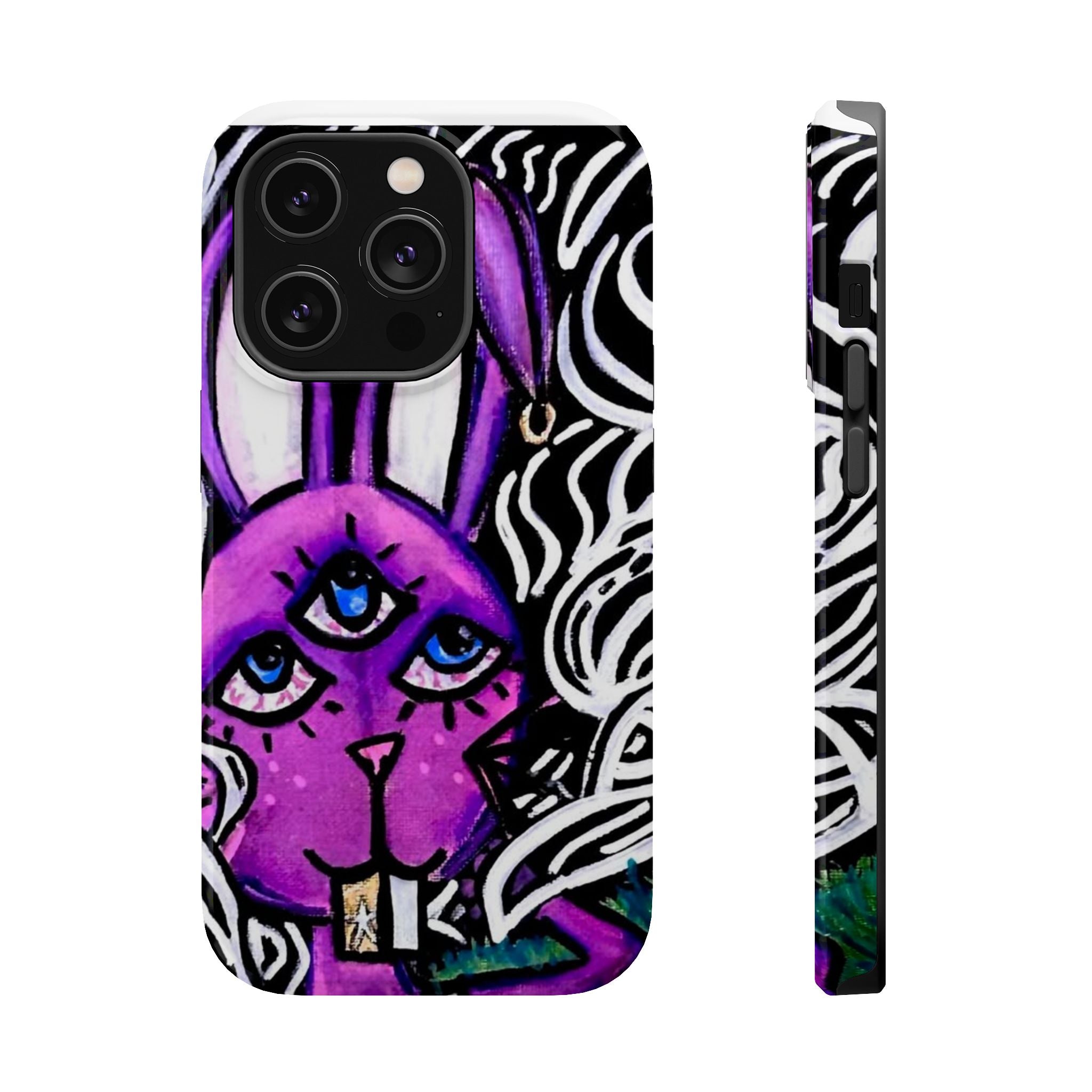 "3 EYED HARE" Magnetic Impact-Resistant Cases