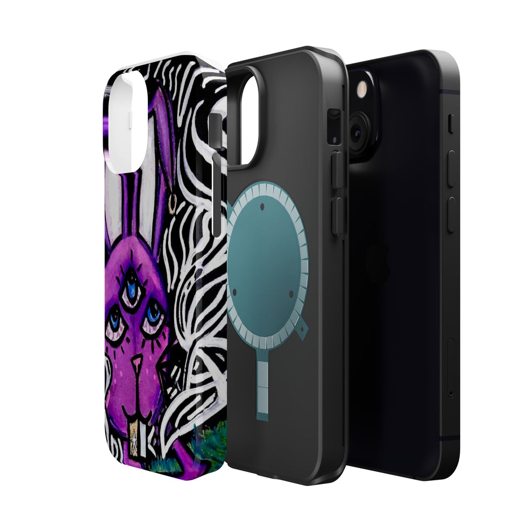 "3 EYED HARE" Magnetic Impact-Resistant Cases