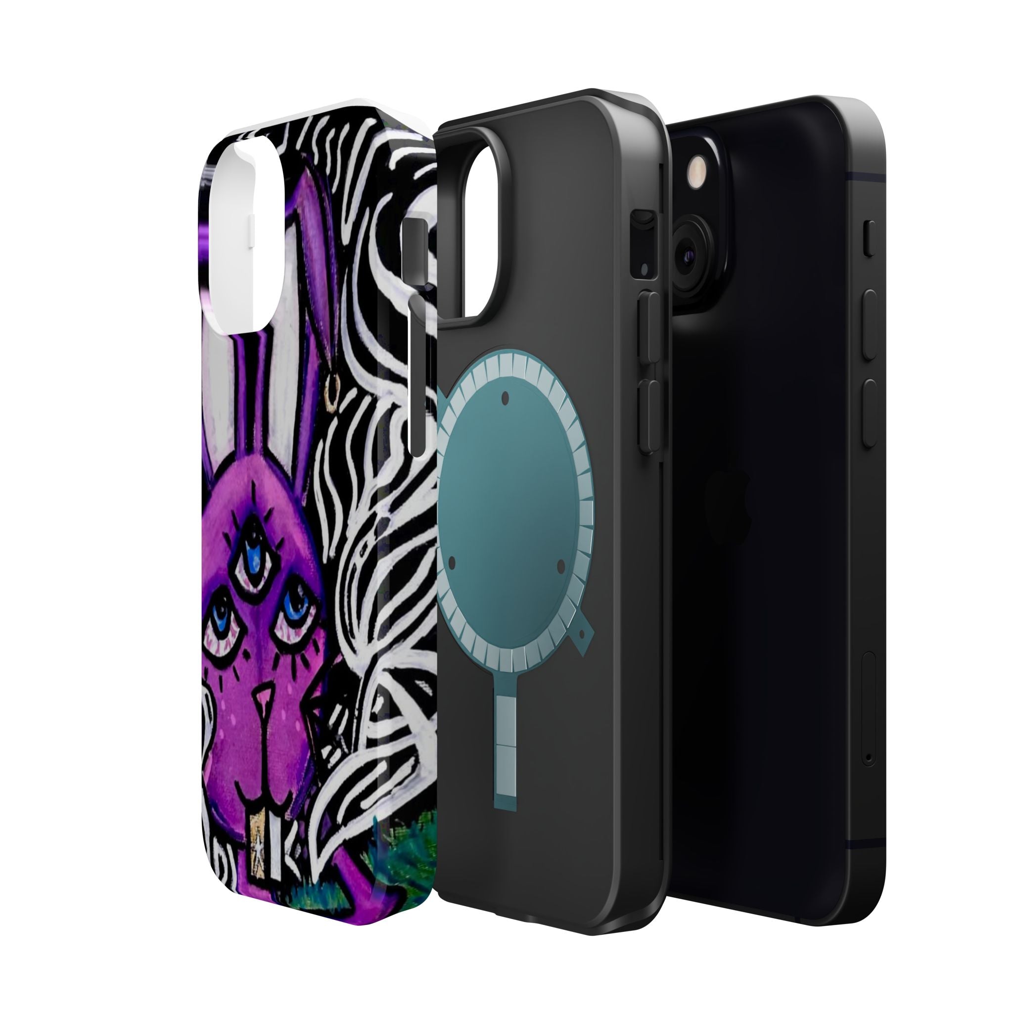 "3 EYED HARE" Magnetic Impact-Resistant Cases