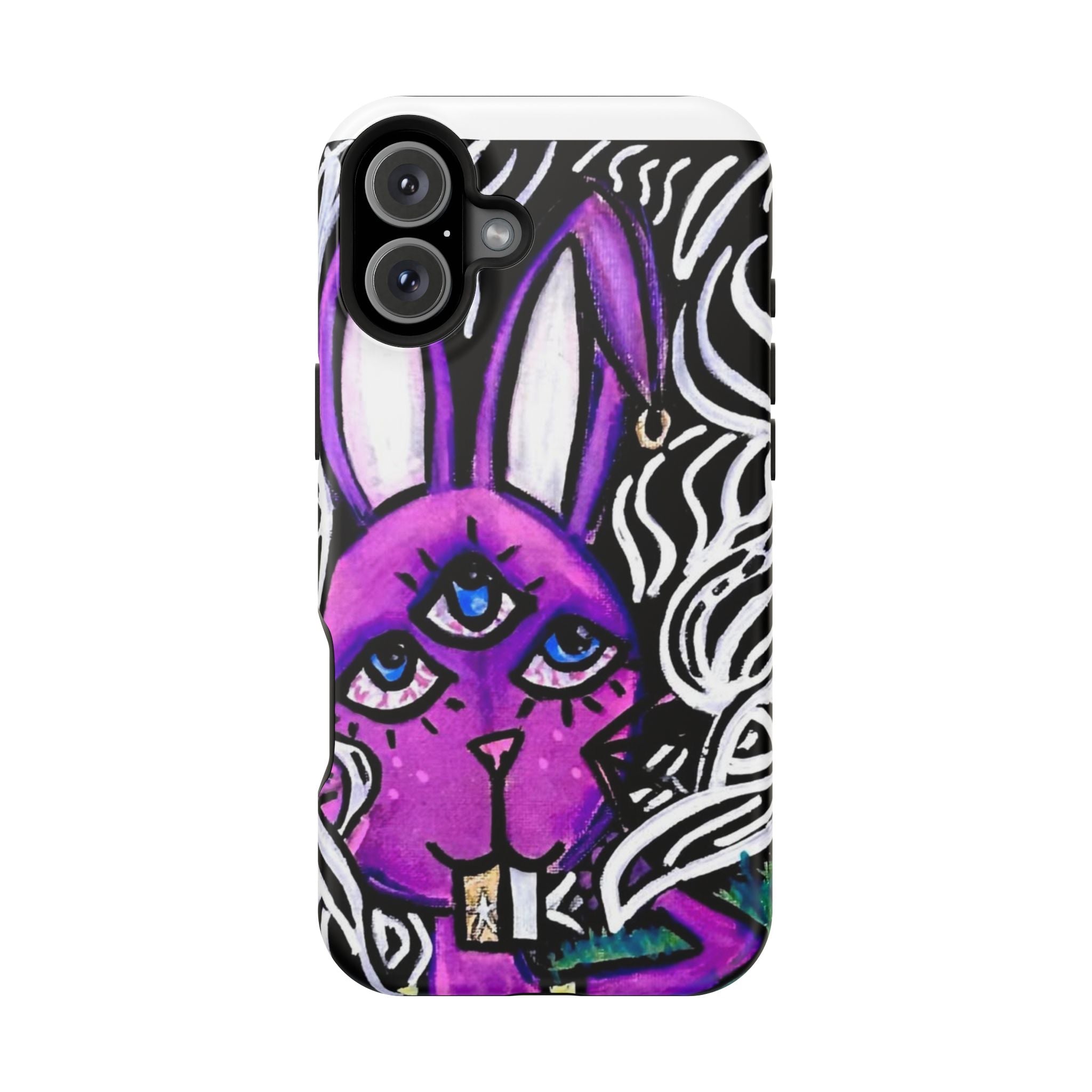 "3 EYED HARE" Magnetic Impact-Resistant Cases