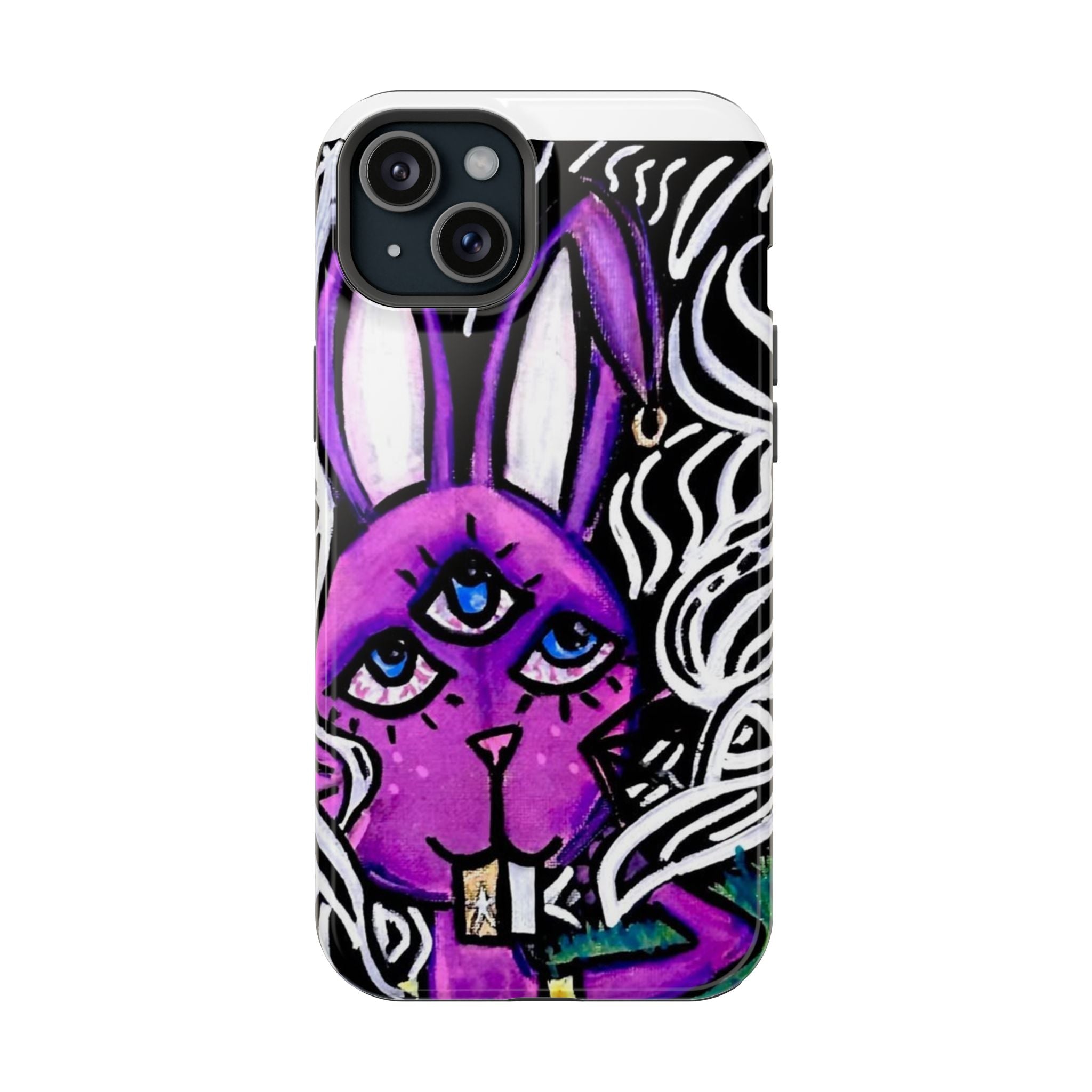 "3 EYED HARE" Magnetic Impact-Resistant Cases