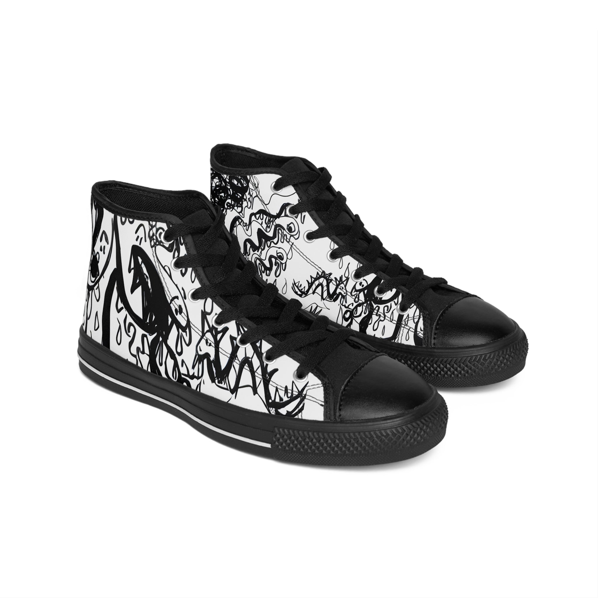 "Sea Monster Infestation" High-Top Sneakers