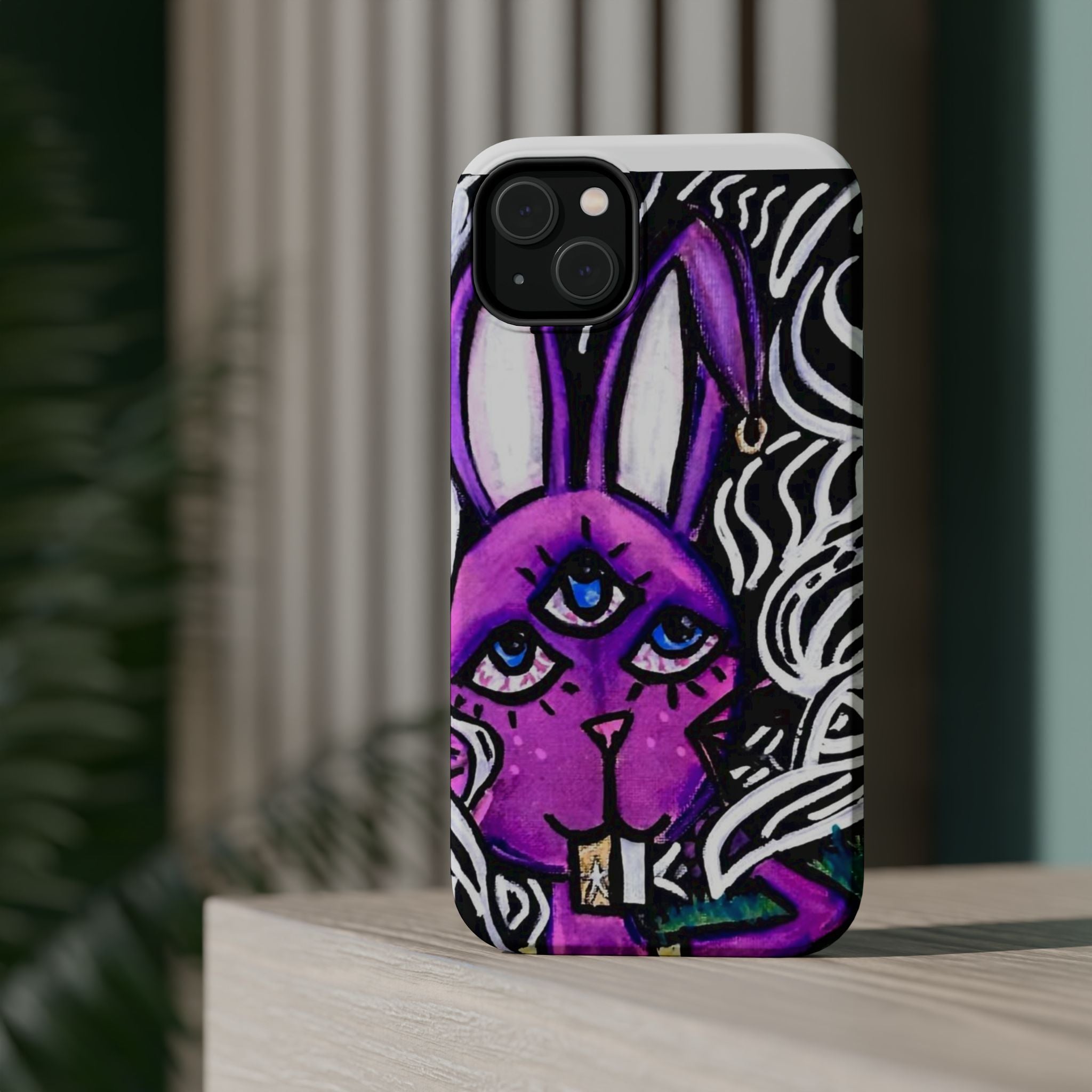 "3 EYED HARE" Magnetic Impact-Resistant Cases