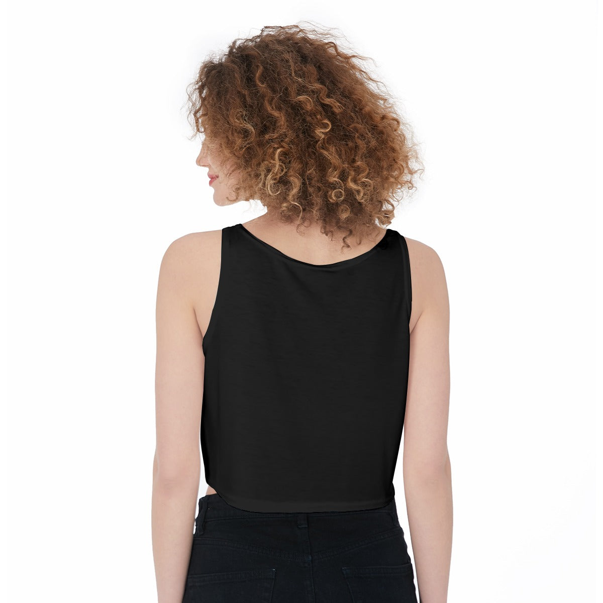 Cosmic Heartbeat Rainbow Love Crop-Tank Top