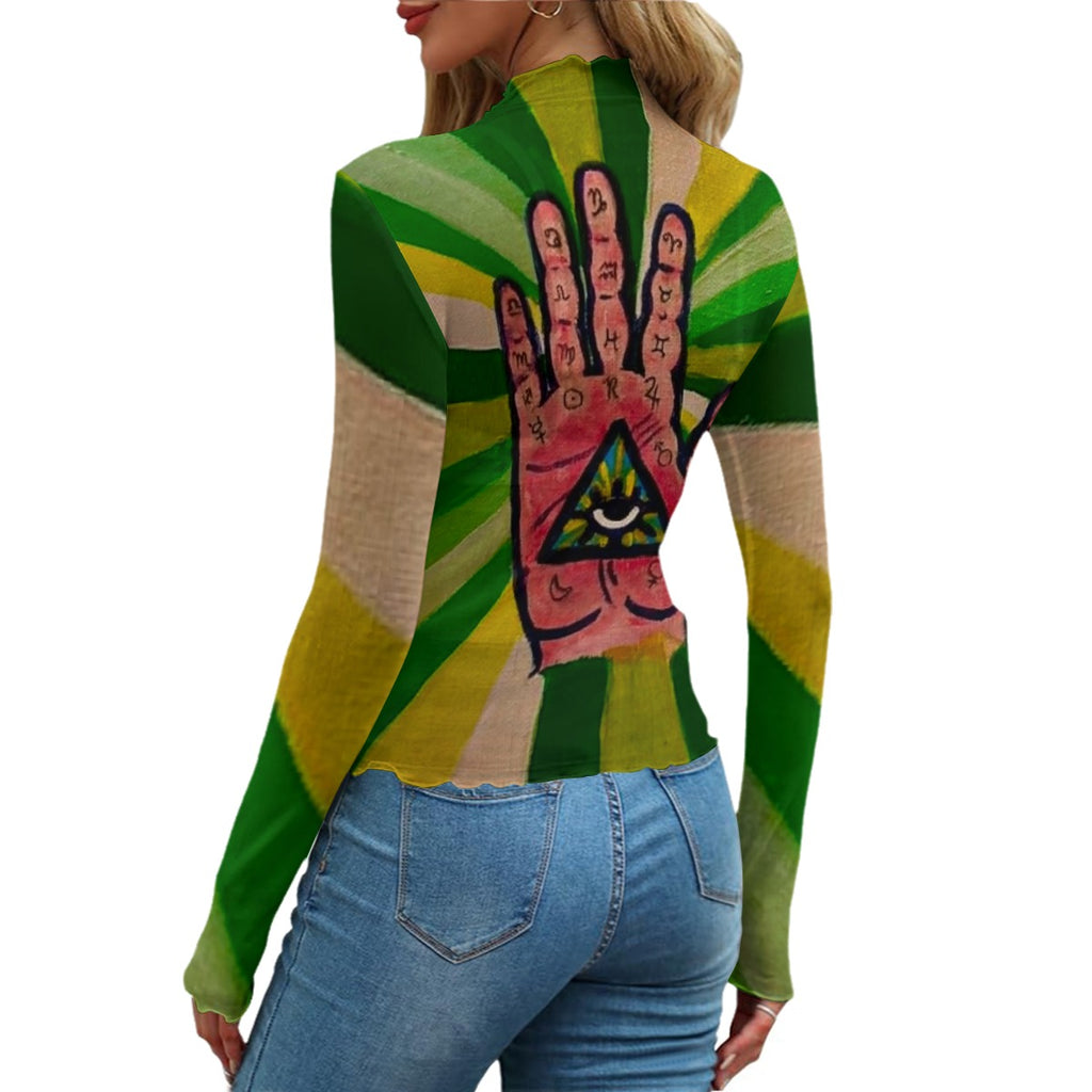 Palm of Your Hand Women's Mesh T-shirt
