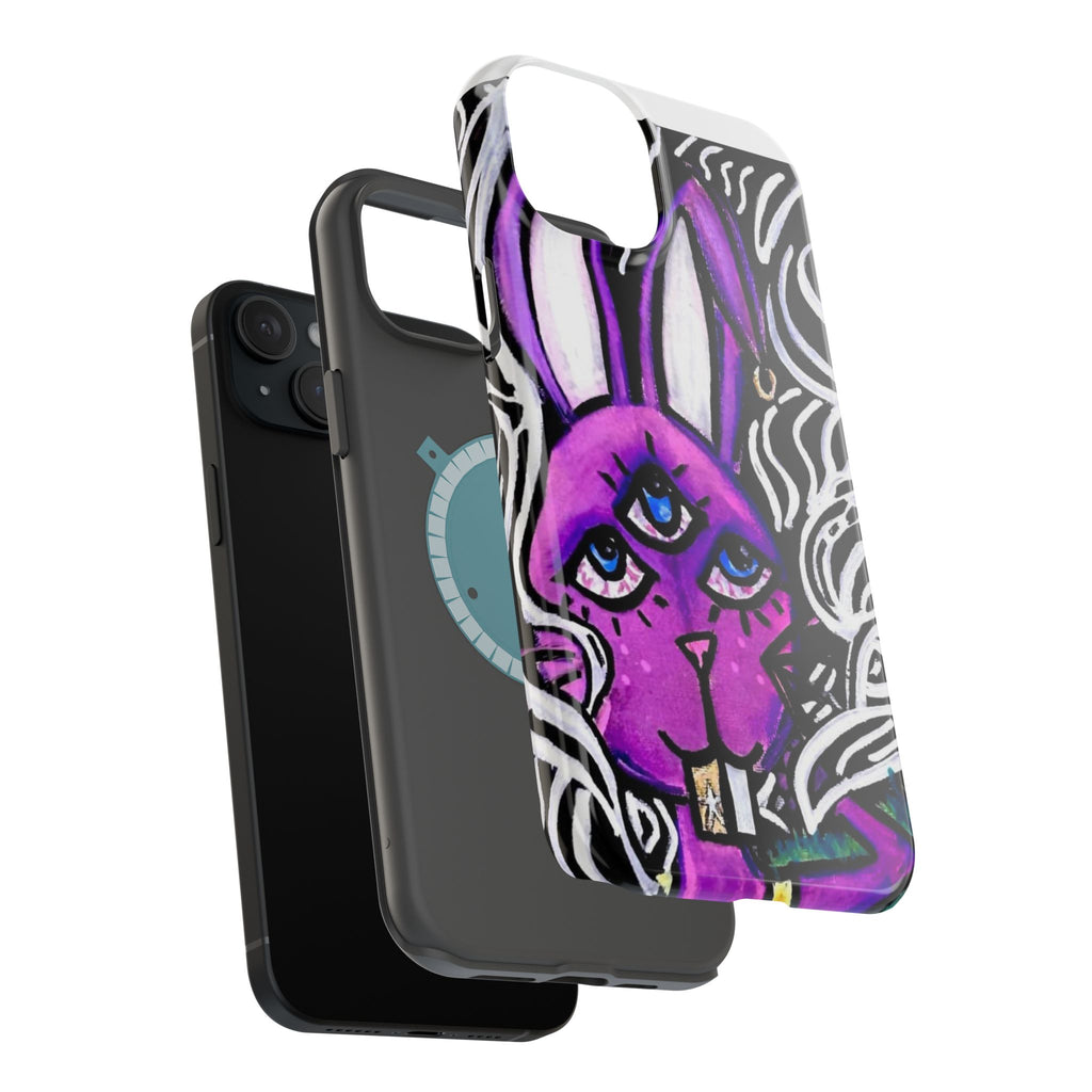 "3 EYED HARE" Magnetic Impact-Resistant Cases
