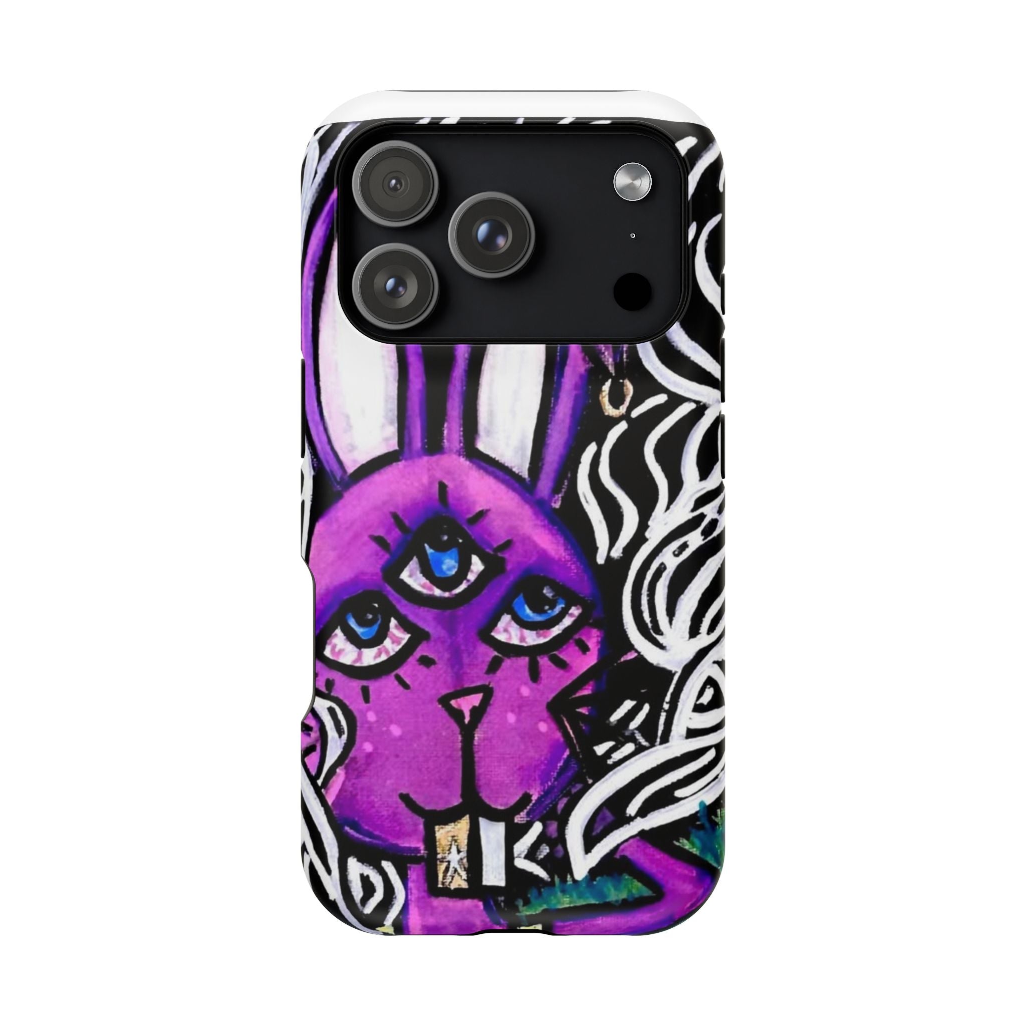 "3 EYED HARE" Magnetic Impact-Resistant Cases