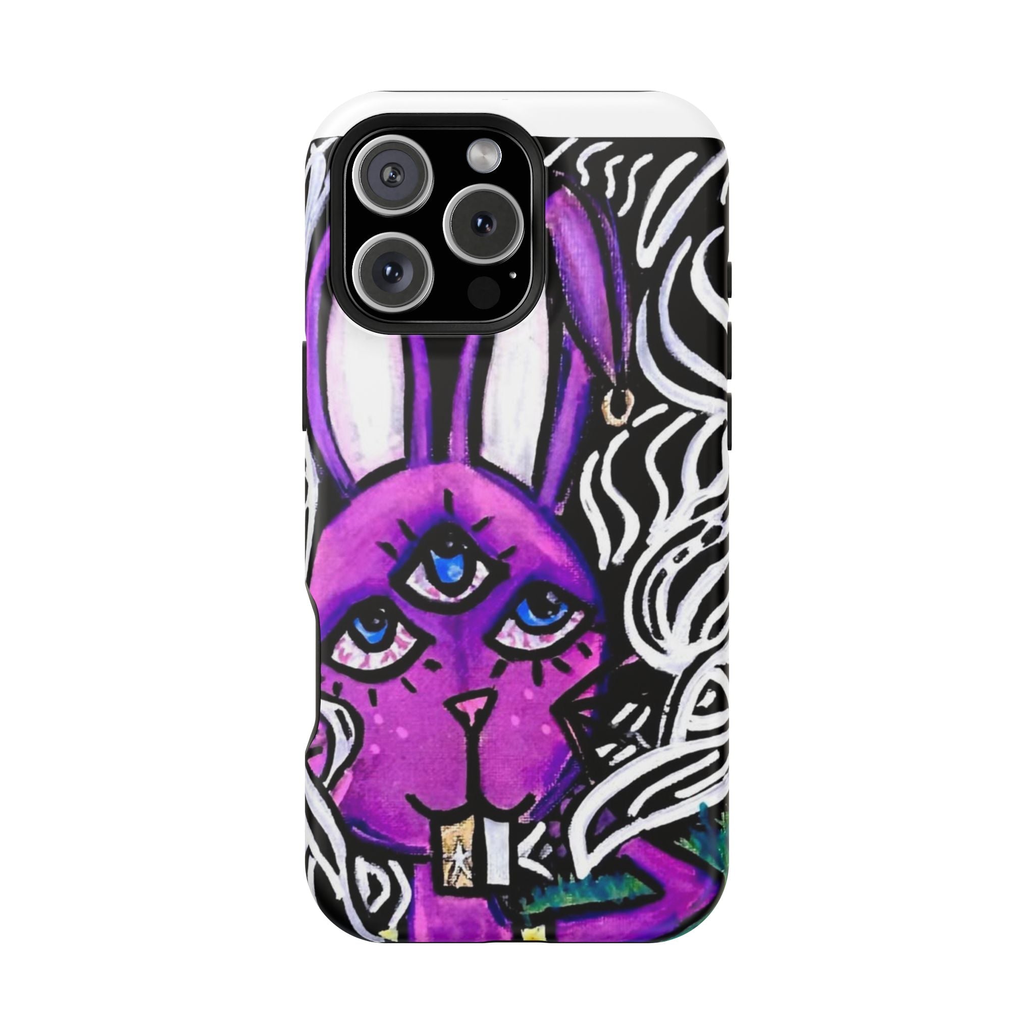 "3 EYED HARE" Magnetic Impact-Resistant Cases