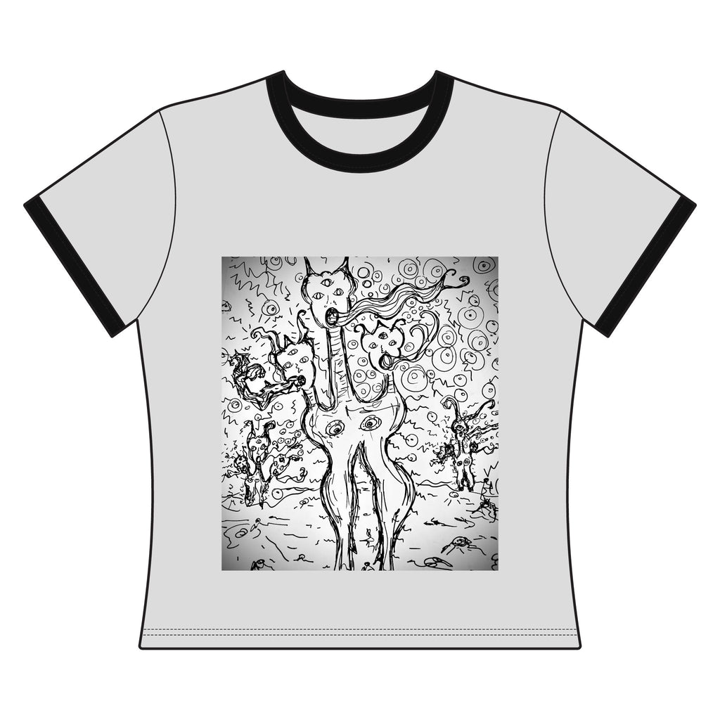 "Lazarus Space Pit" Women's Ringer Tee