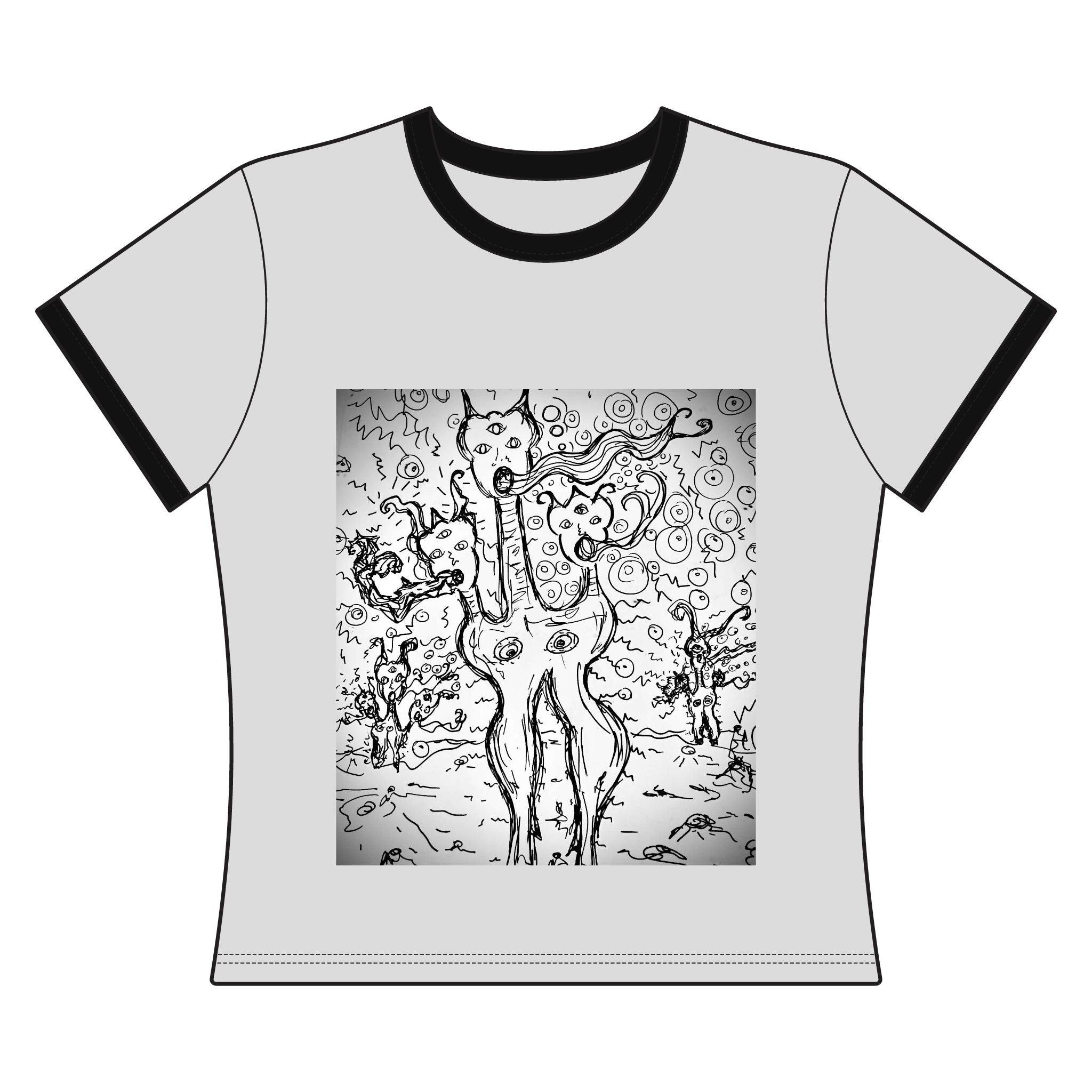 "Lazarus Space Pit" Women's Ringer Tee