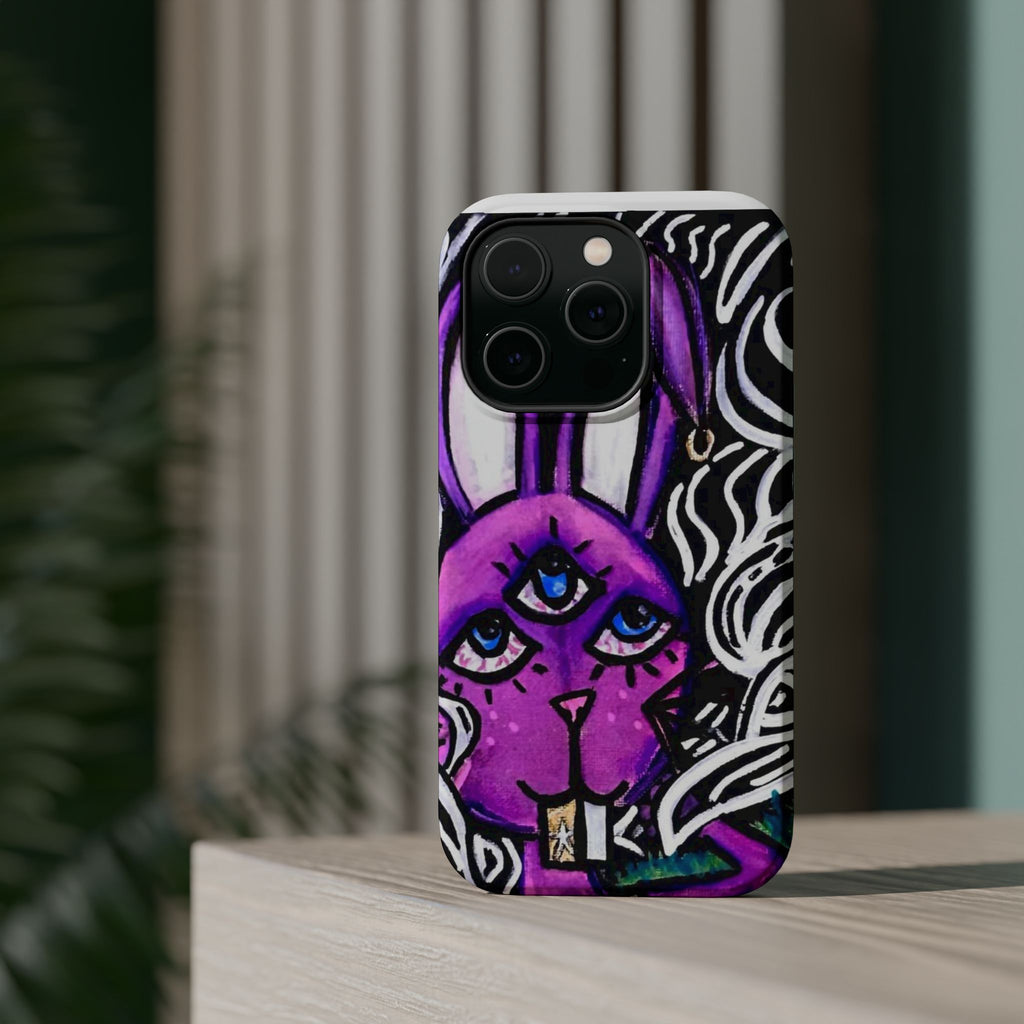 "3 EYED HARE" Magnetic Impact-Resistant Cases