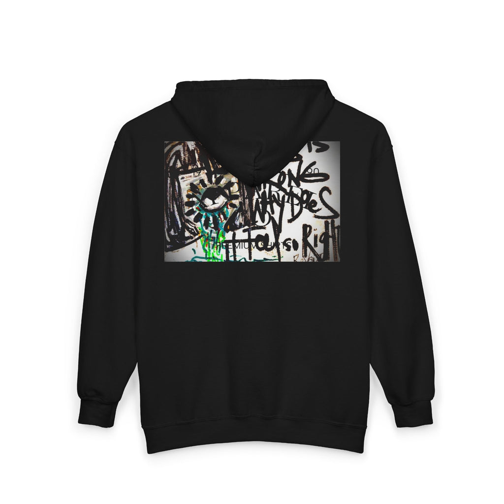 Graffiti Oozy Eye Illustration Zip Hoodie | Electric Energy Exchange Graphic