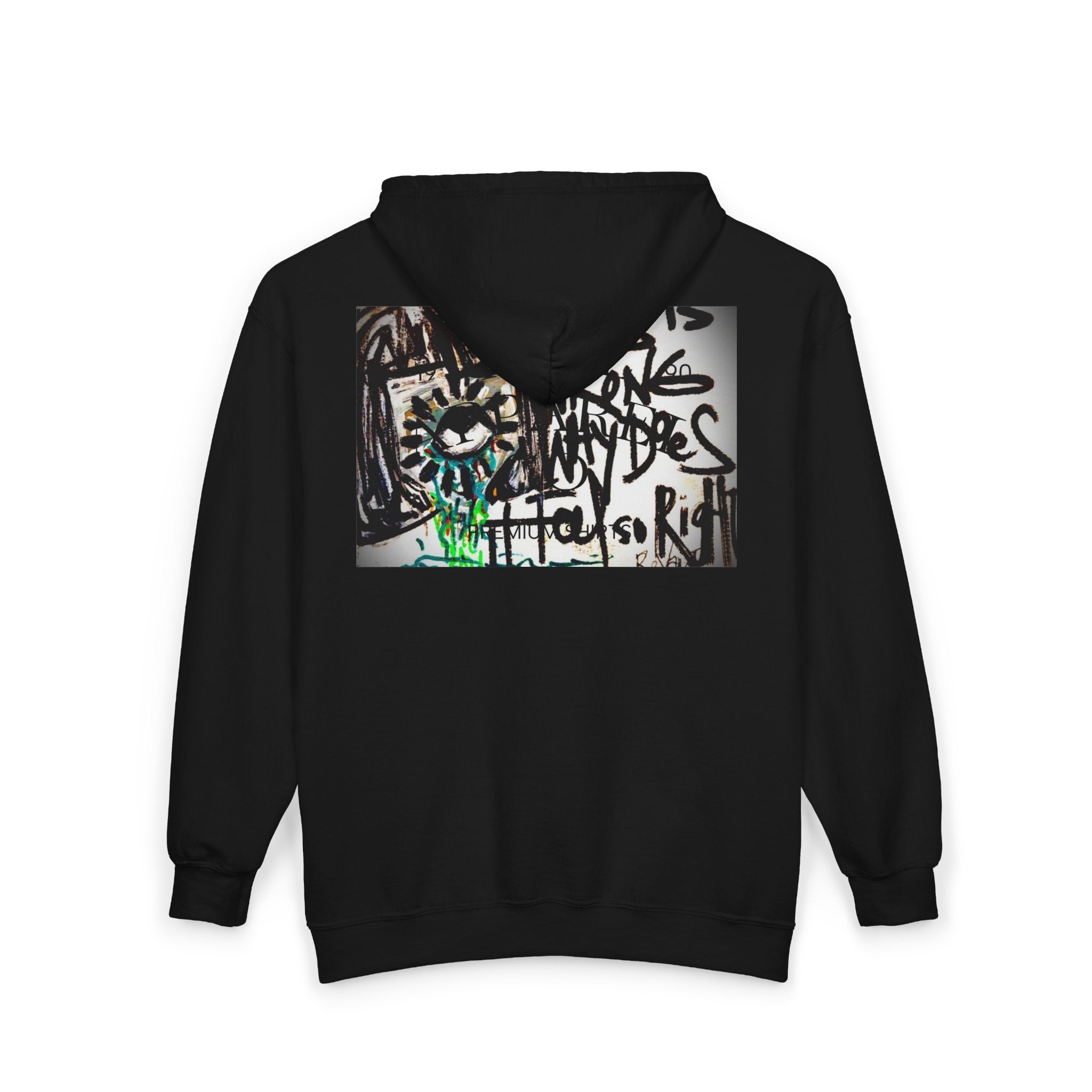 Graffiti Oozy Eye Illustration Zip Hoodie | Electric Energy Exchange Graphic