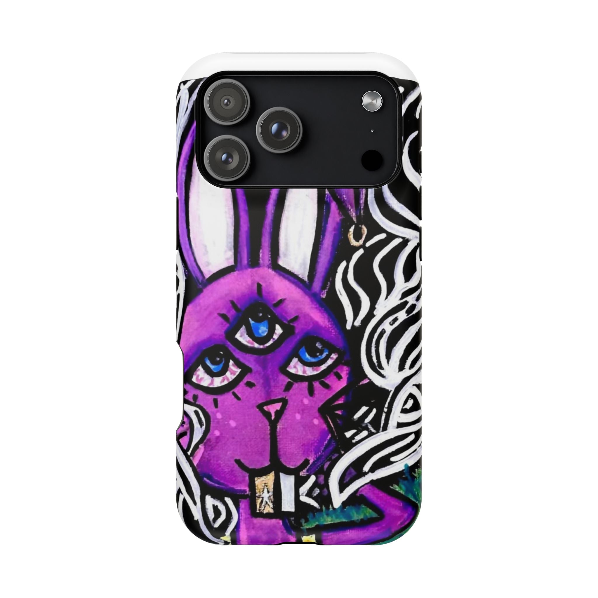 "3 EYED HARE" Magnetic Impact-Resistant Cases