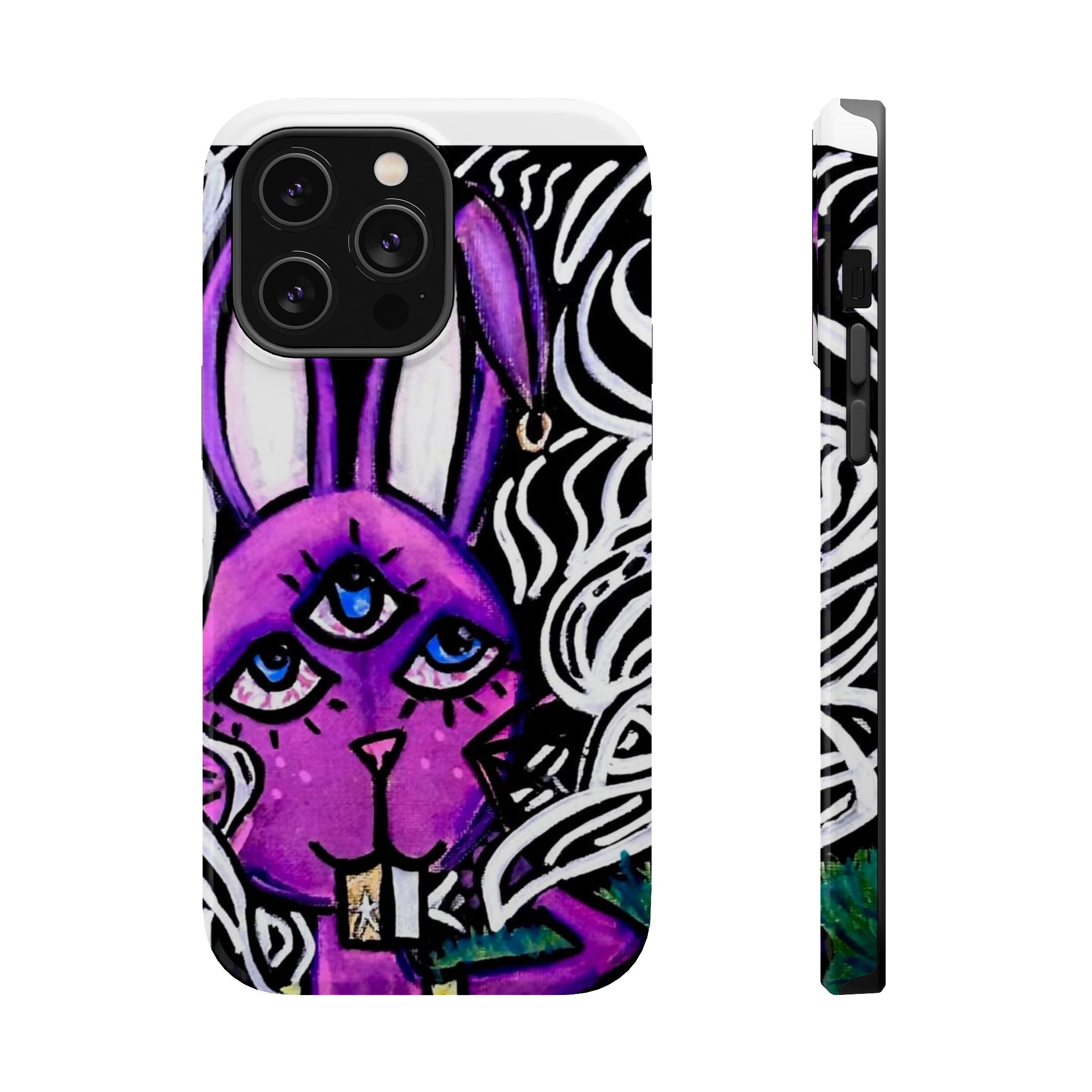 "3 EYED HARE" Magnetic Impact-Resistant Cases