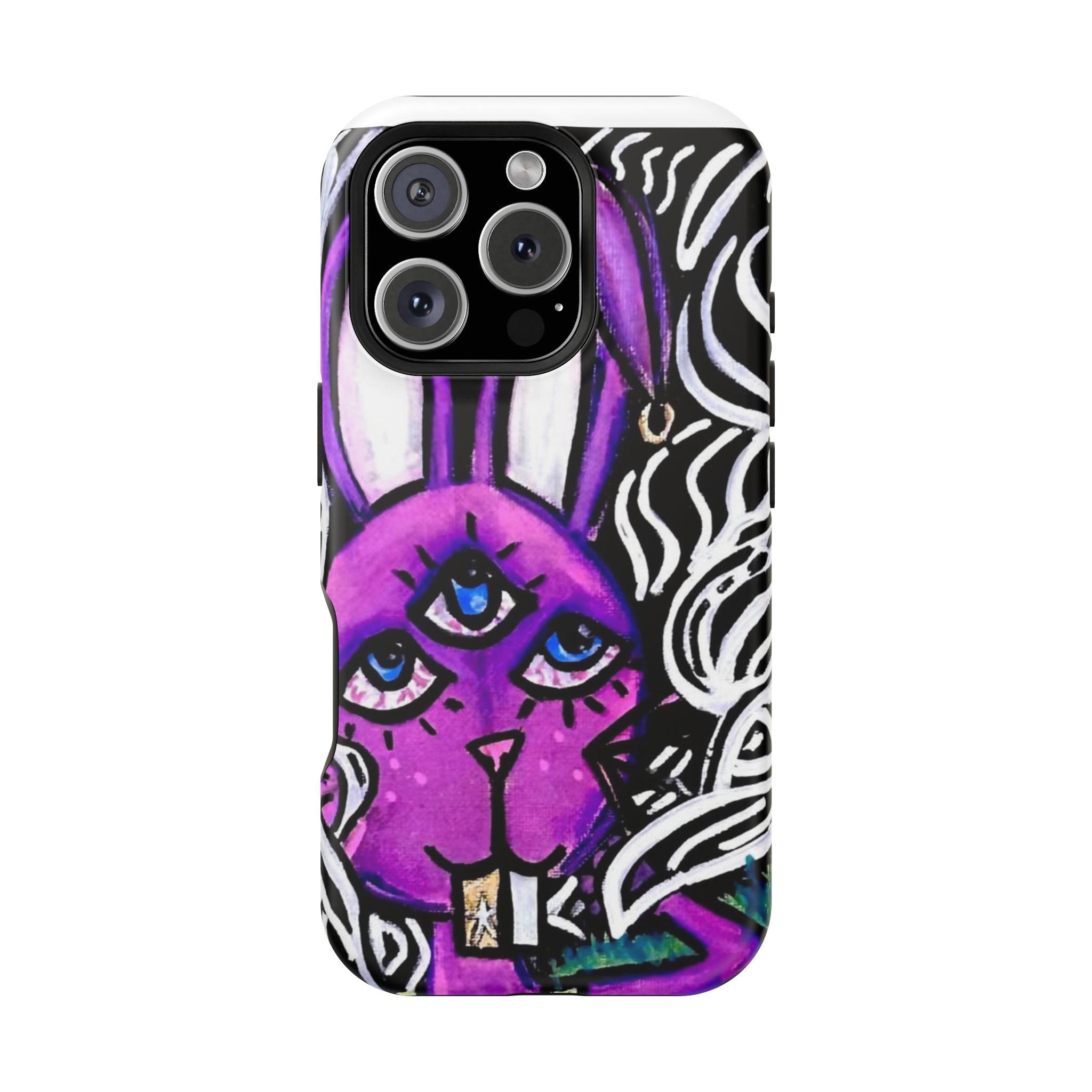 "3 EYED HARE" Magnetic Impact-Resistant Cases